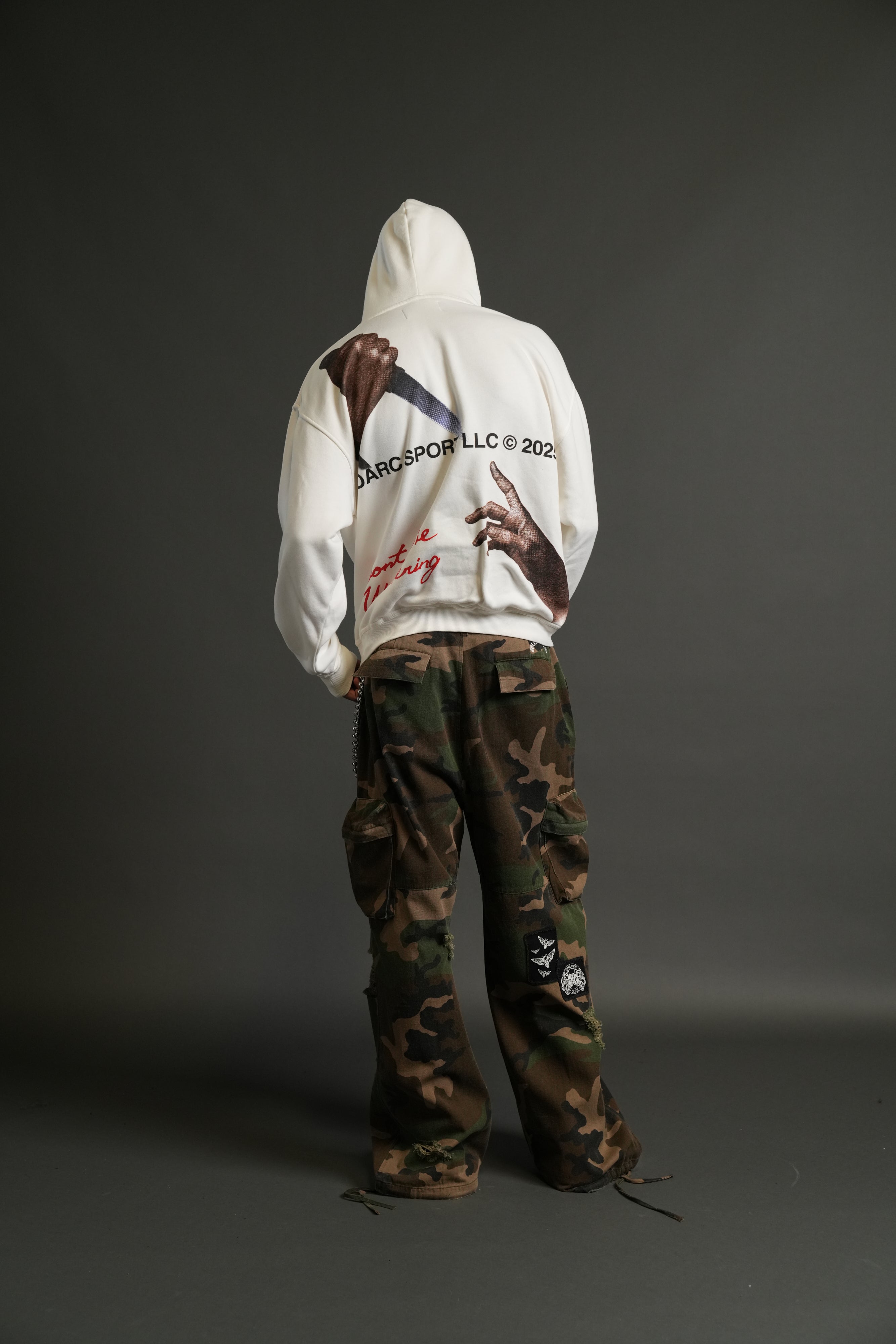 Eternal Blood "Pierce" Hoodie in Cream