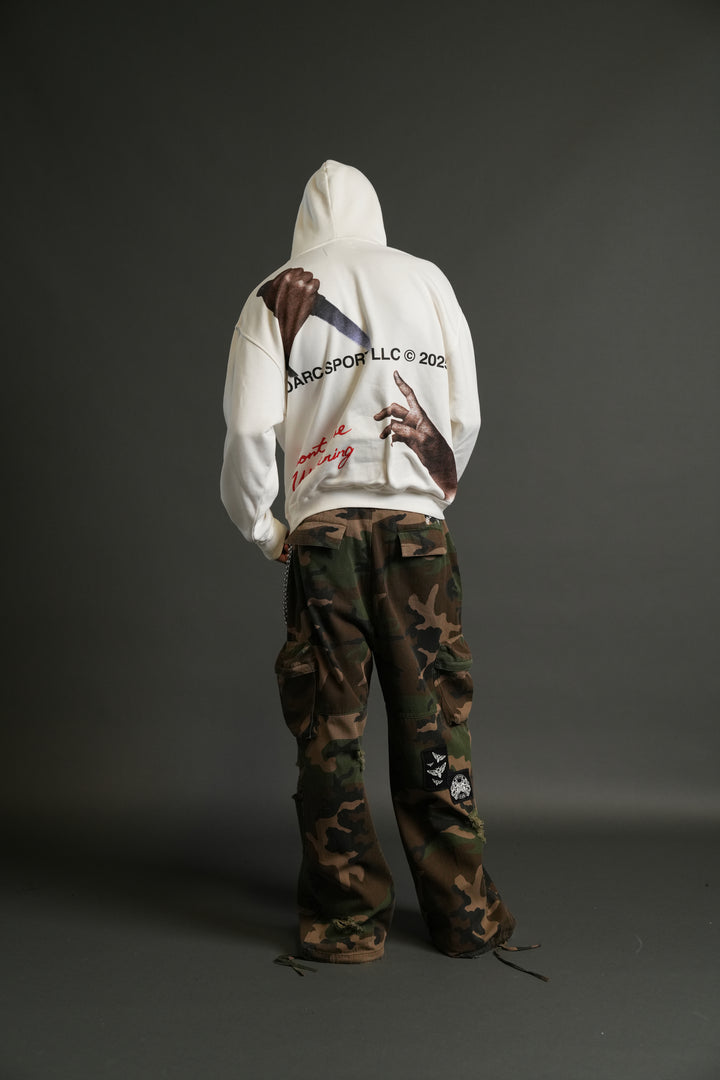 Eternal Blood "Pierce" Hoodie in Cream