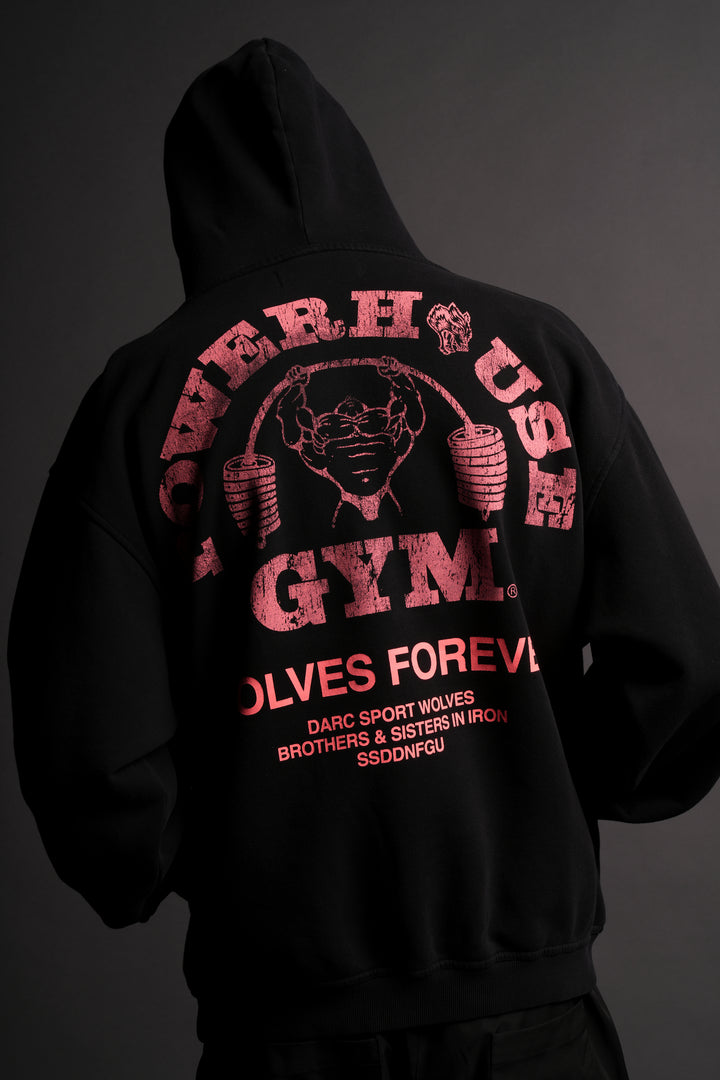 Powerhouse Of The Wolves V2 "Pierce" Hoodie in Black/Neon Pink