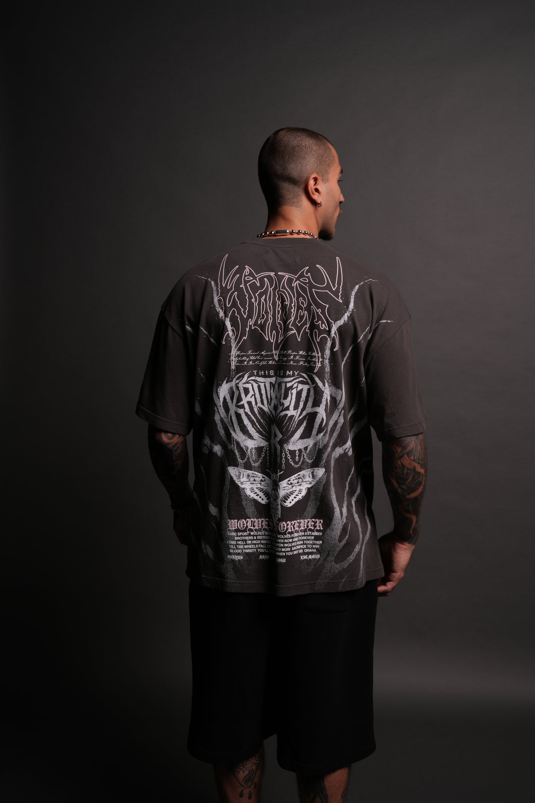 Brutality "Premium" Oversized Tee in Wolf Gray