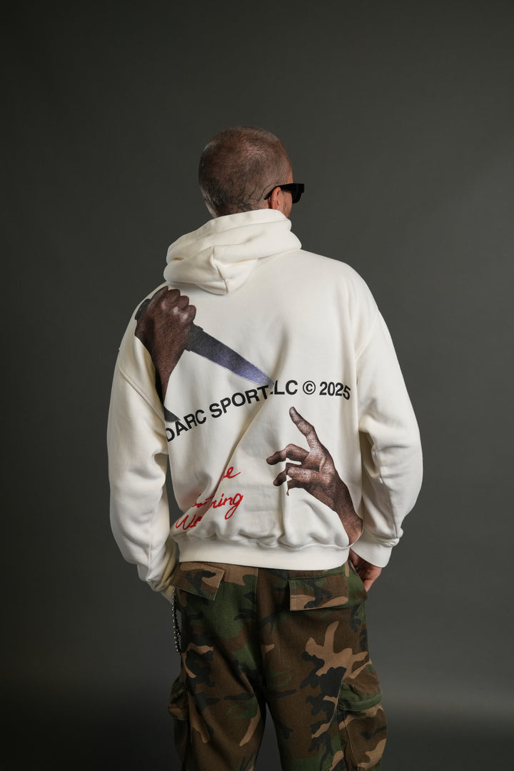 Eternal Blood "Pierce" Hoodie in Cream