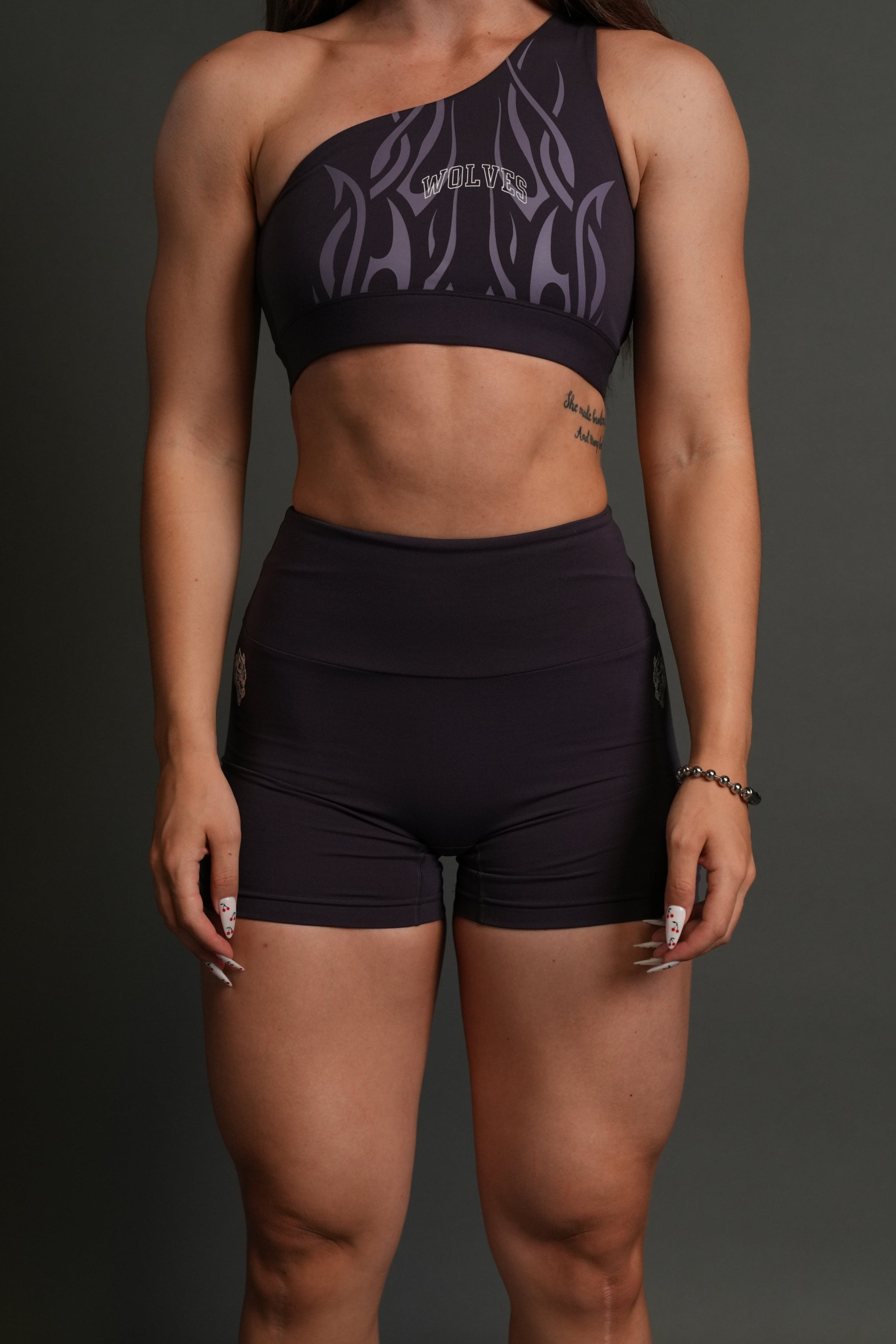 Dual Finite Code Beau Shorts in Phantom Purple