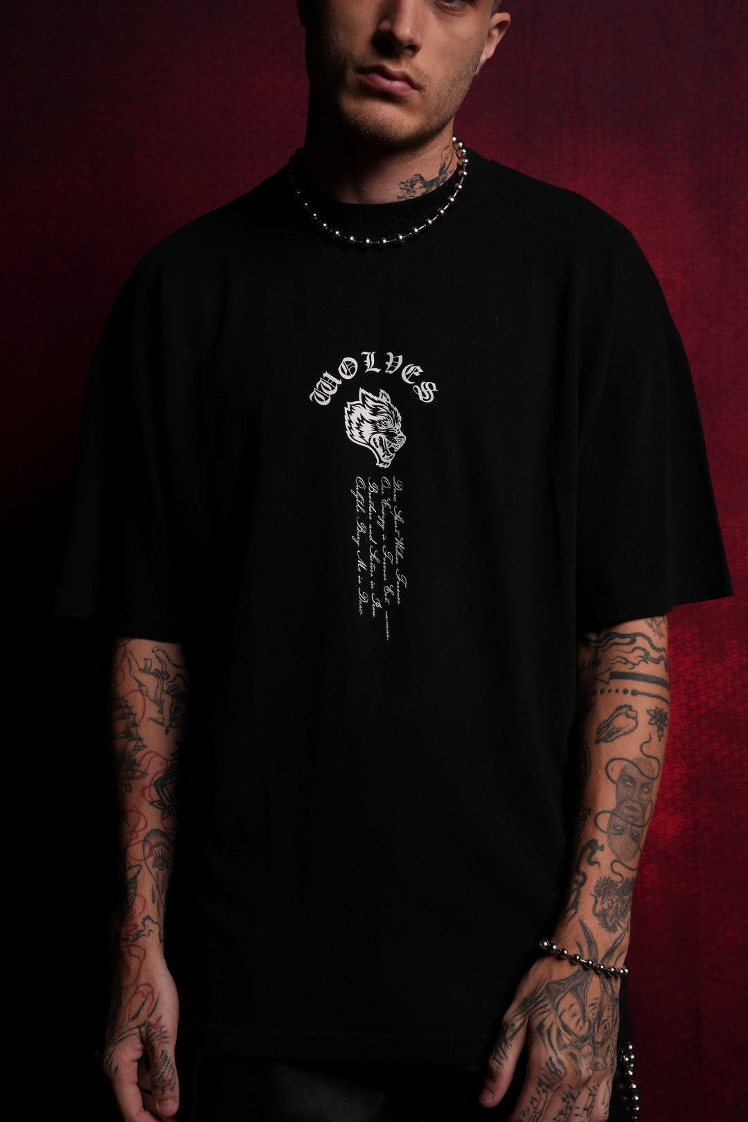 Ashes Of The Dark Lord "Premium" Oversized Tee in Black