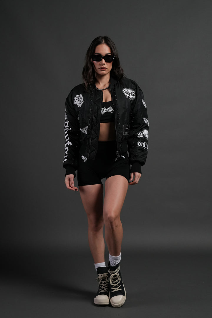 Give it Your All Trin Bomber in Black