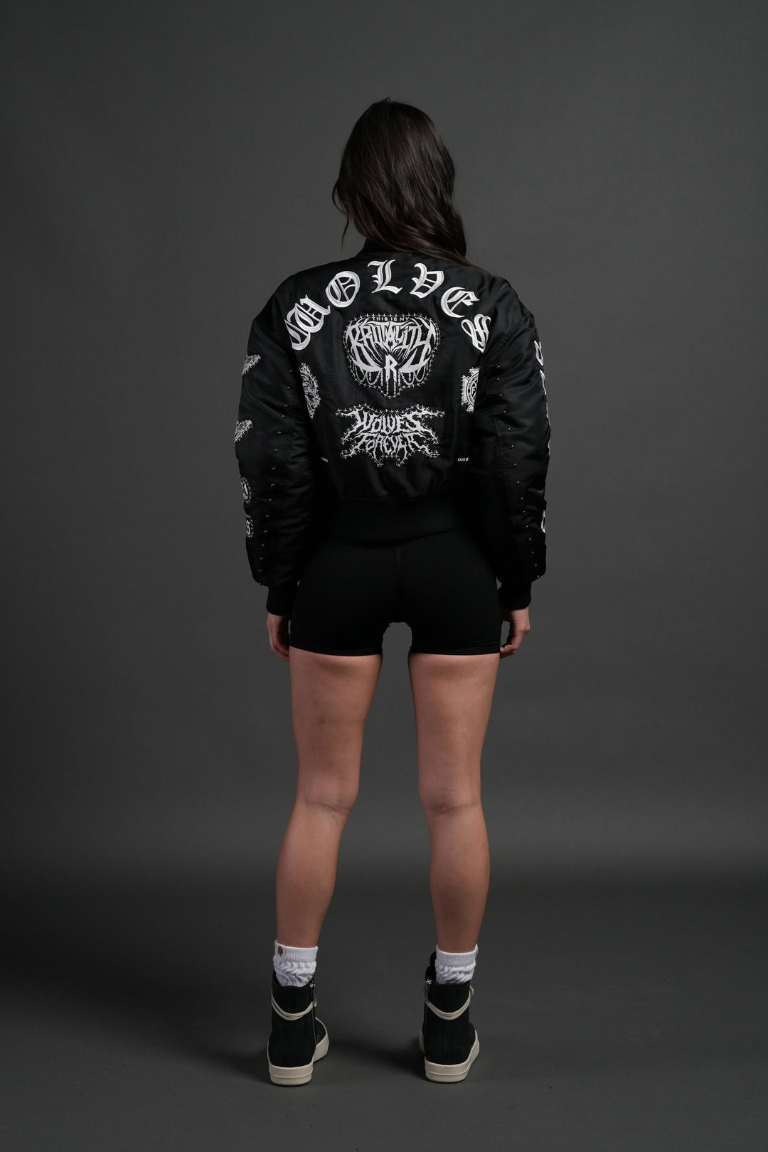 Give it Your All Trin Bomber in Black