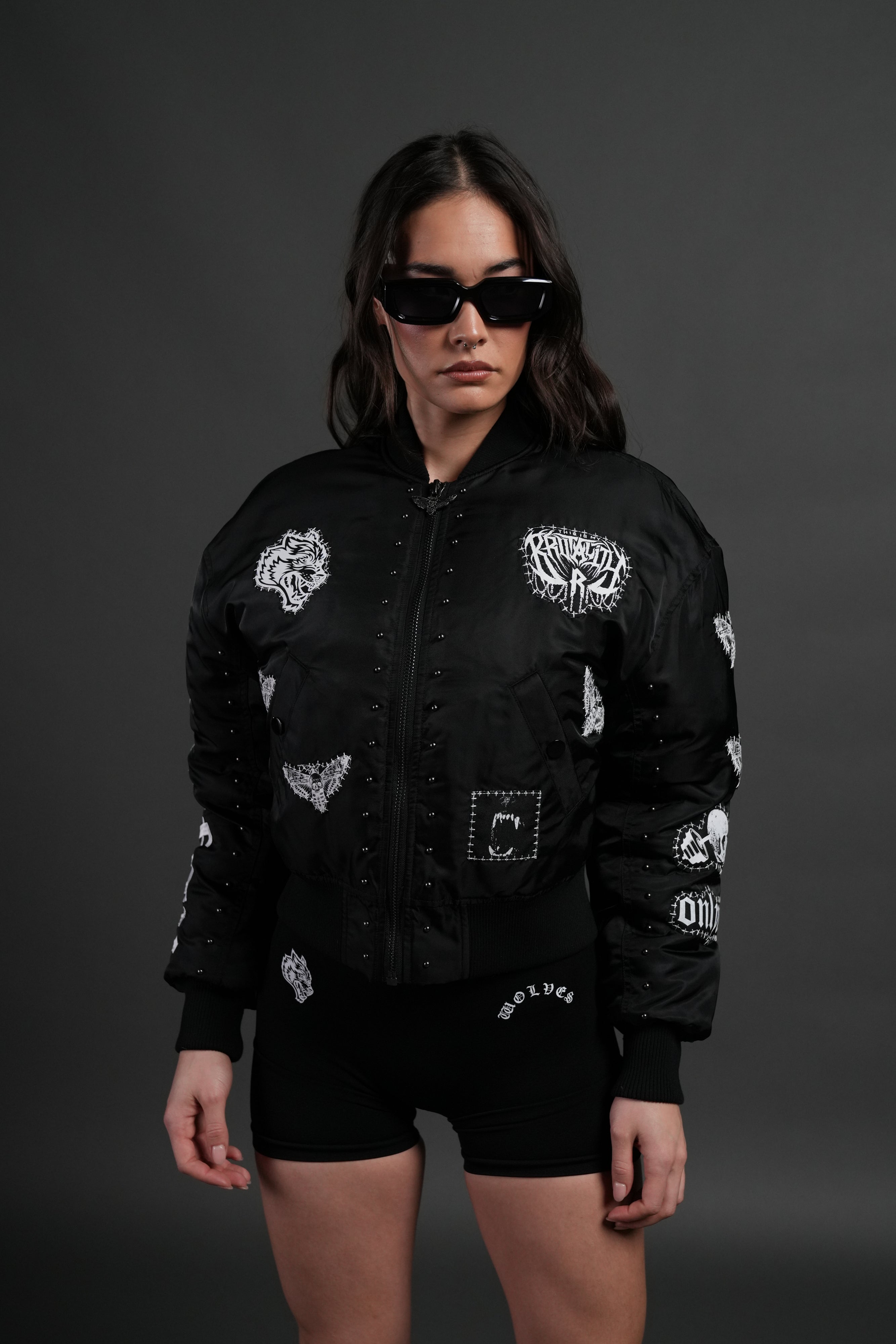Give it Your All Trin Bomber in Black