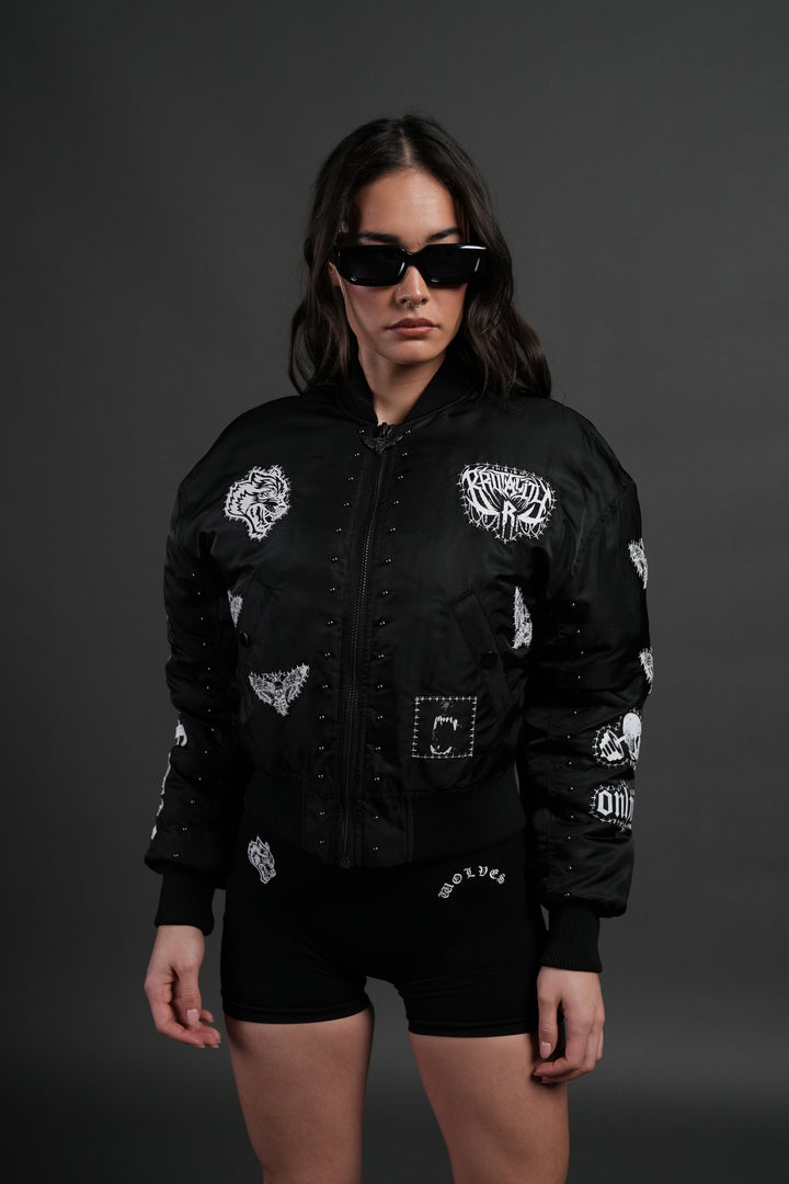 Give it Your All Trin Bomber in Black