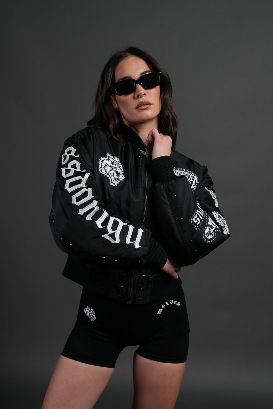 Give it Your All Trin Bomber in Black
