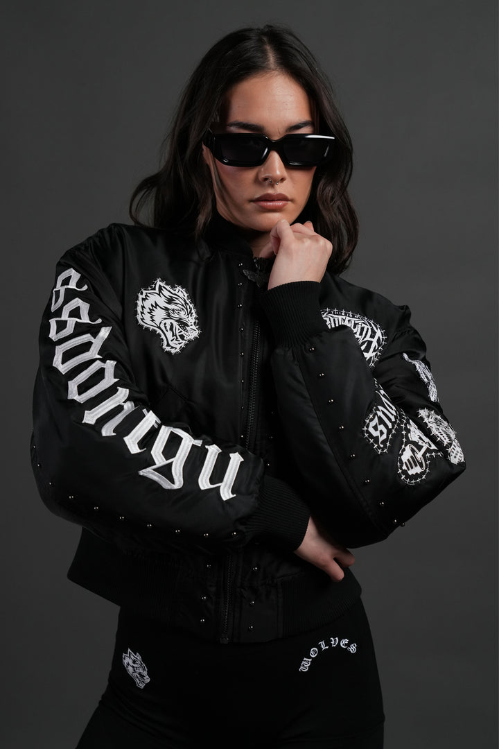 Give it Your All Trin Bomber in Black