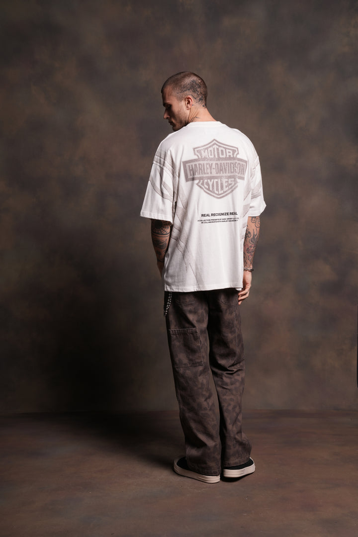 Real Recognize Real Unisex Premium Oversized Tee in Cream