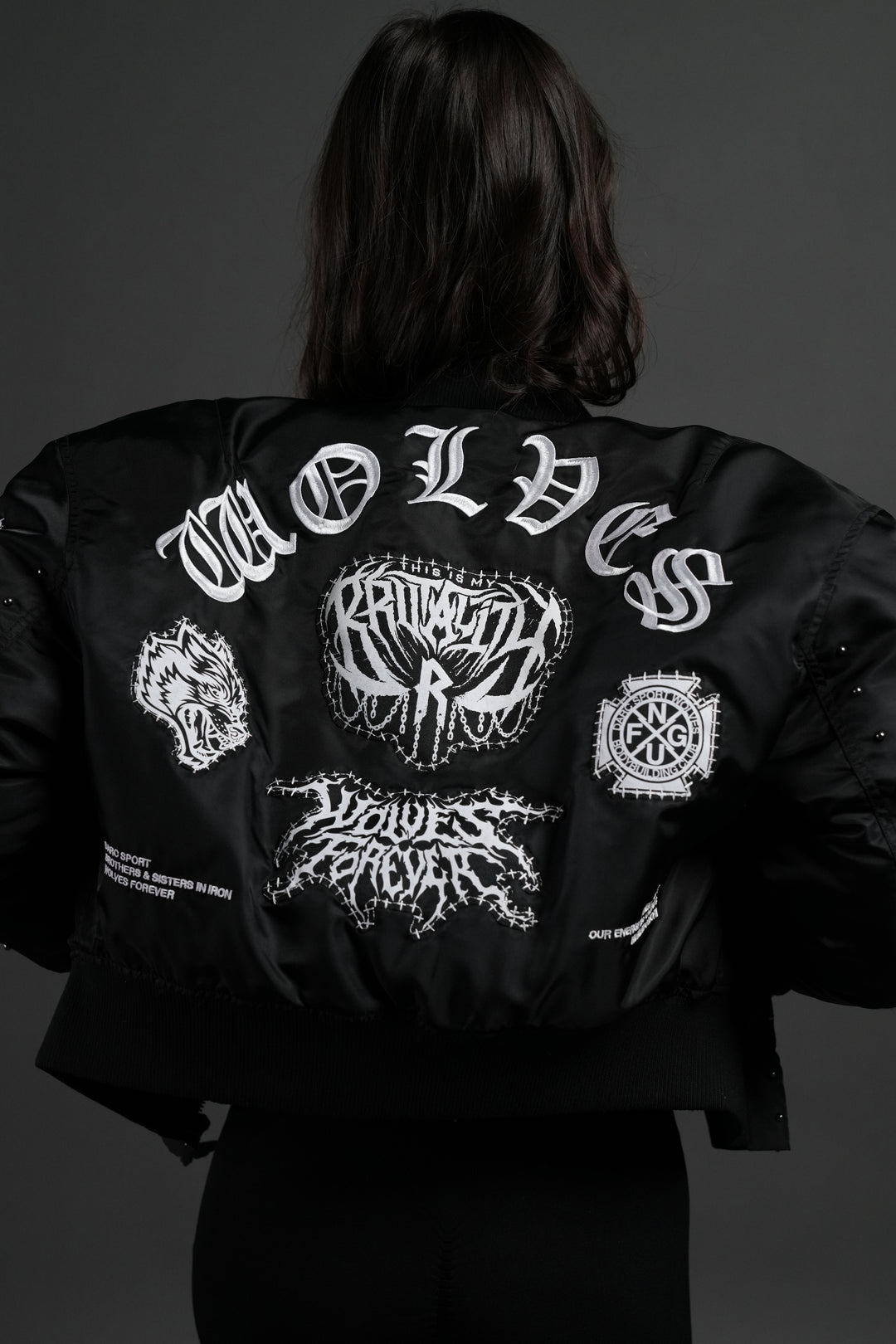 Give it Your All Trin Bomber in Black