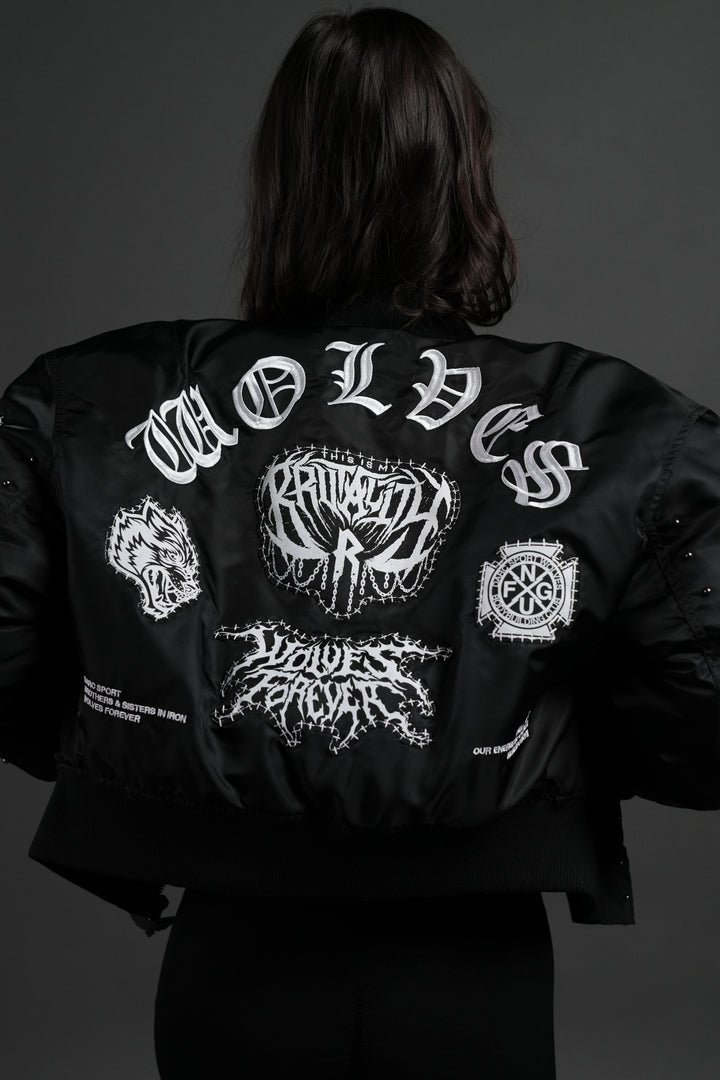 Give it Your All Trin Bomber in Black
