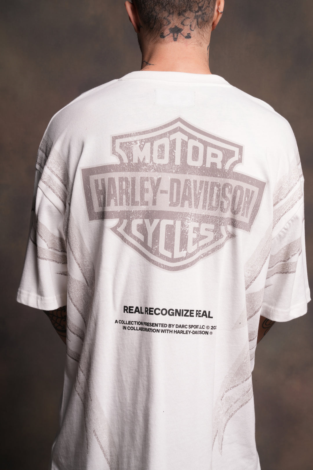 Real Recognize Real Unisex Premium Oversized Tee in Cream