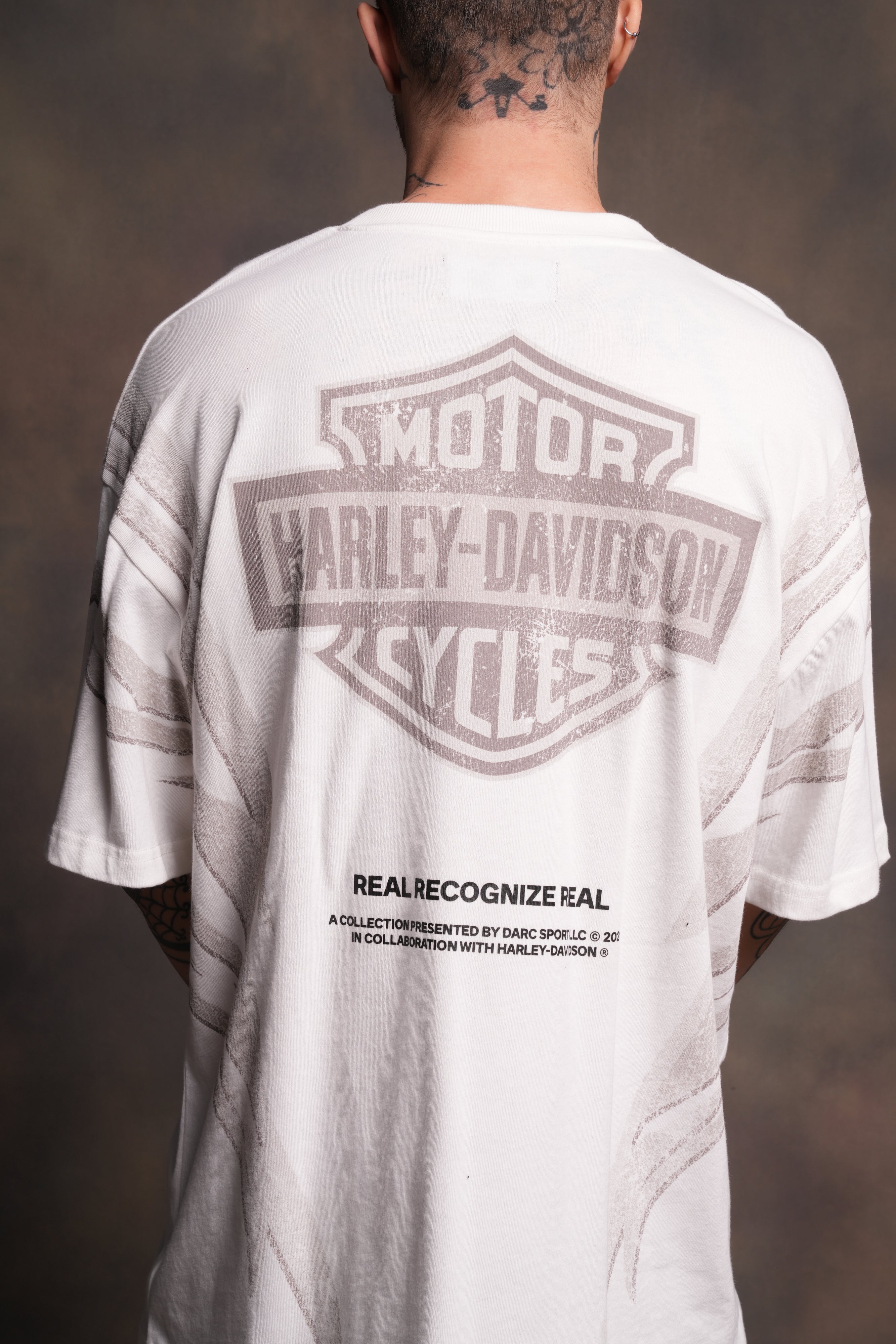 Real Recognize Real Unisex Premium Oversized Tee in Cream