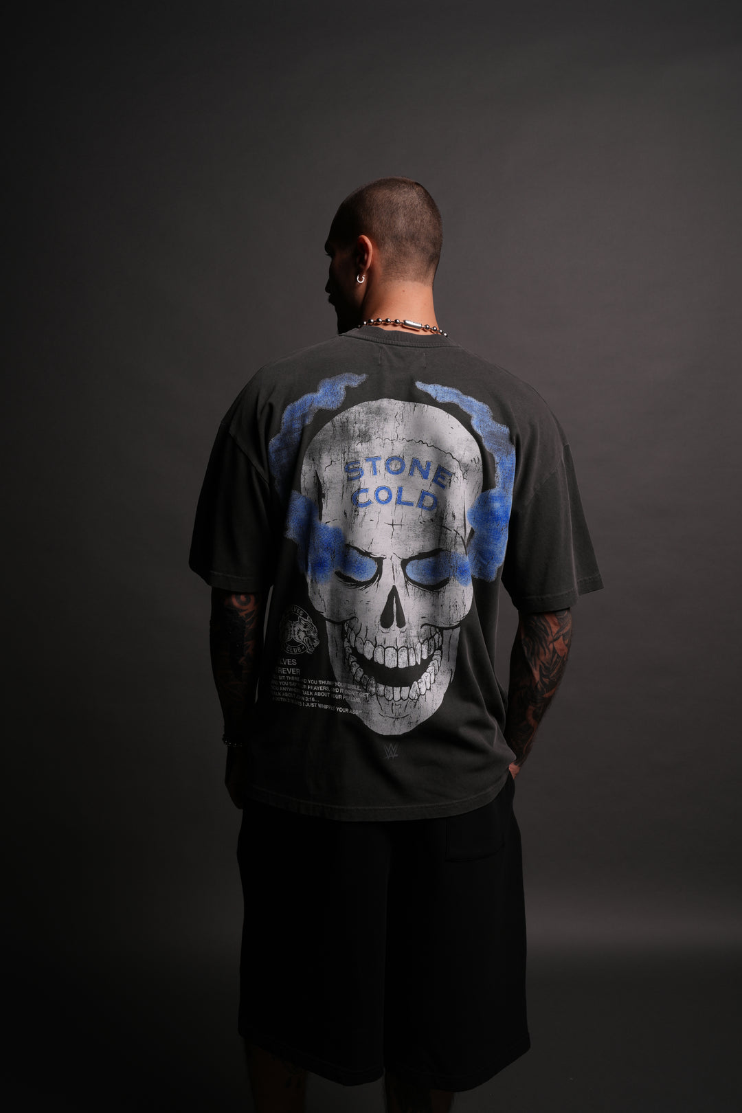 Stone Cold "Premium" Oversized Tee in Wolf Gray