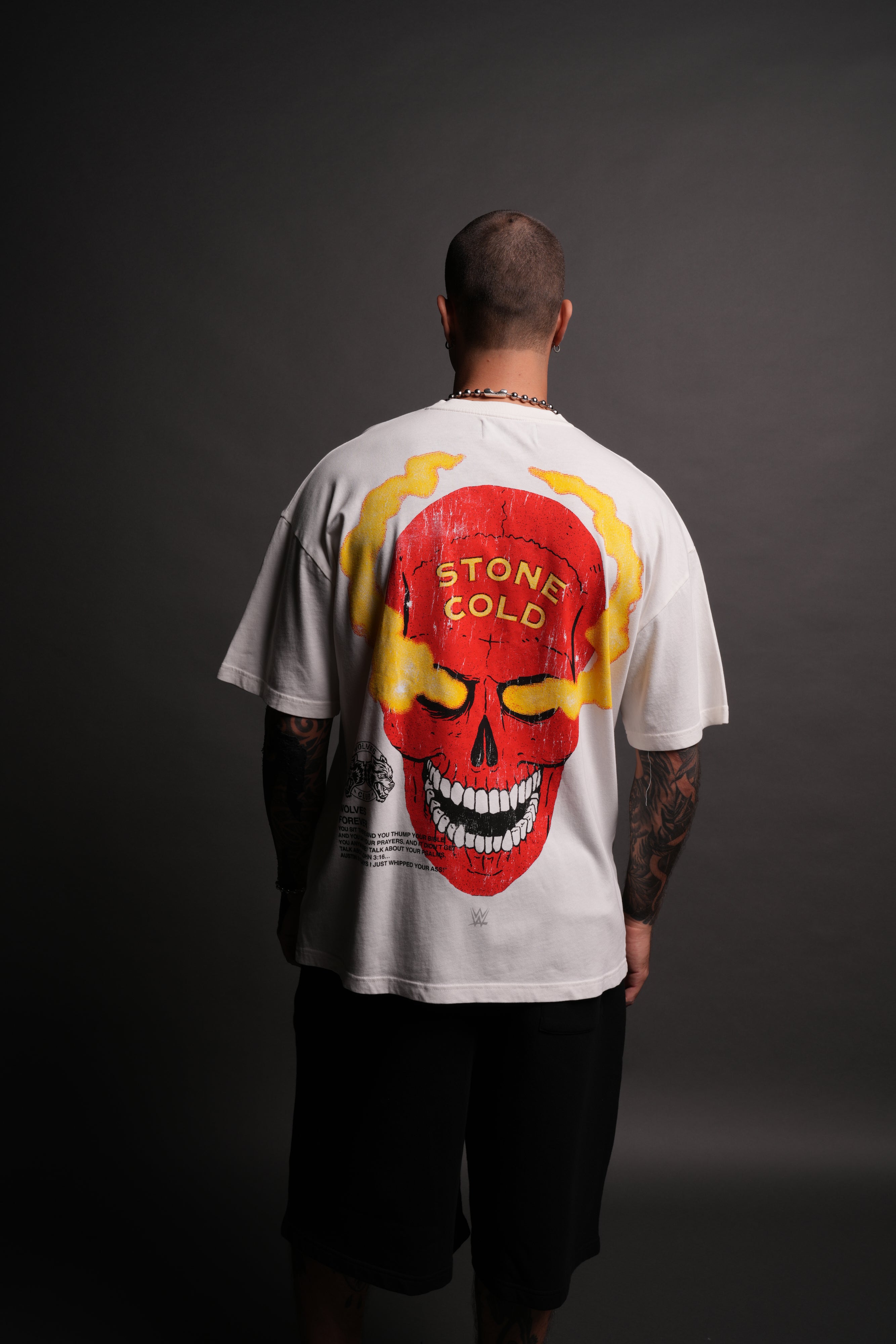 Stone Cold "Premium" Oversized Tee in Cream