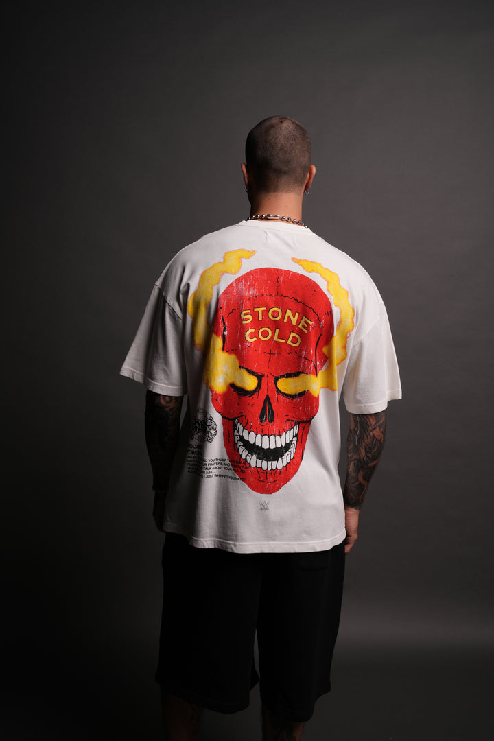 Stone Cold "Premium" Oversized Tee in Cream