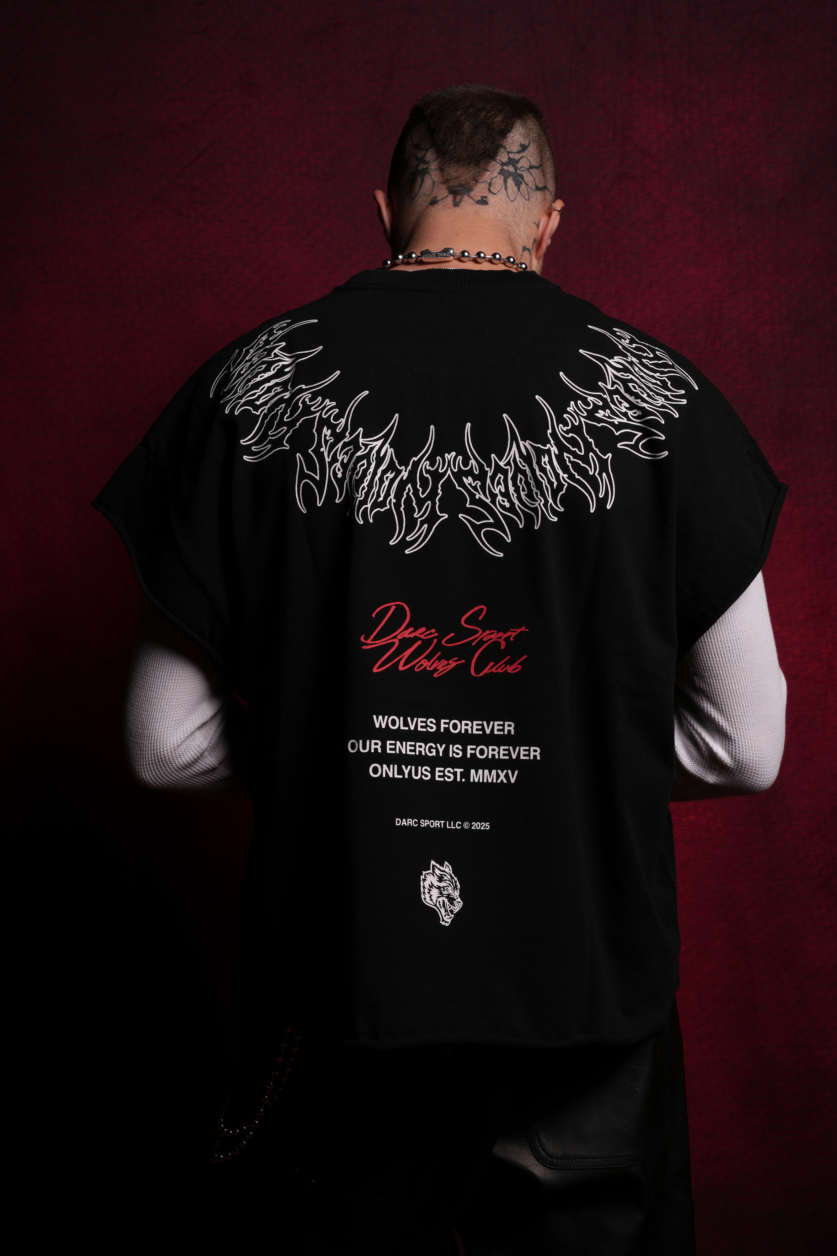 Darc Core "Grunge" Cut Off Tee in Black
