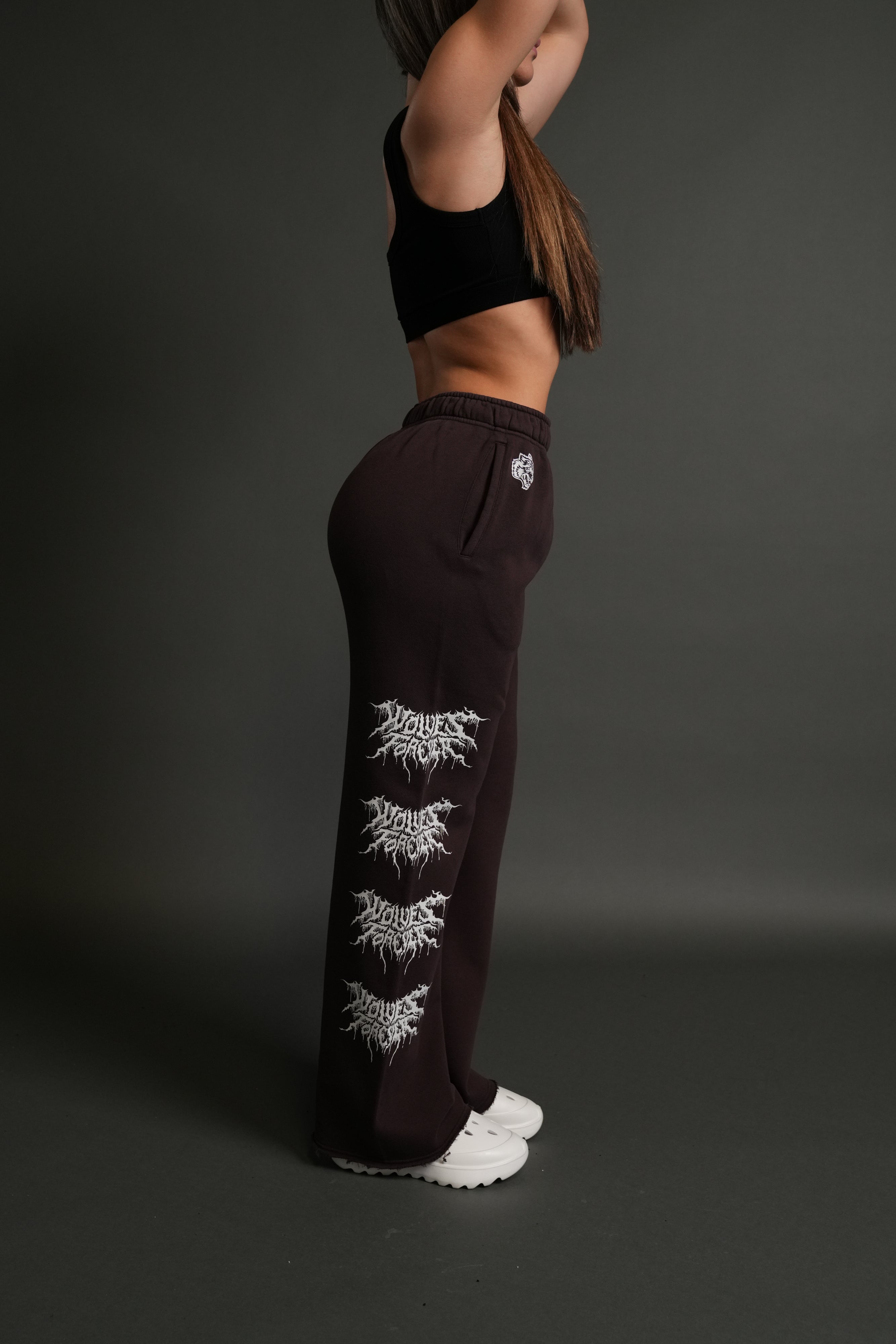 Drip Hesh Couture Sweats in Darc Garnet