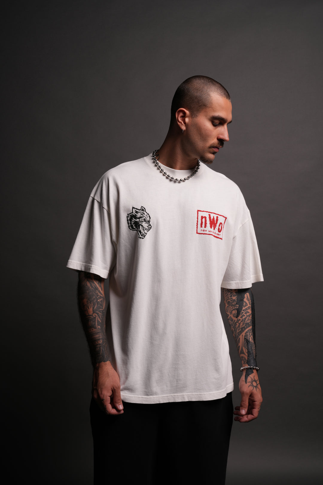 NWO "Premium" Oversized Tee in Cream