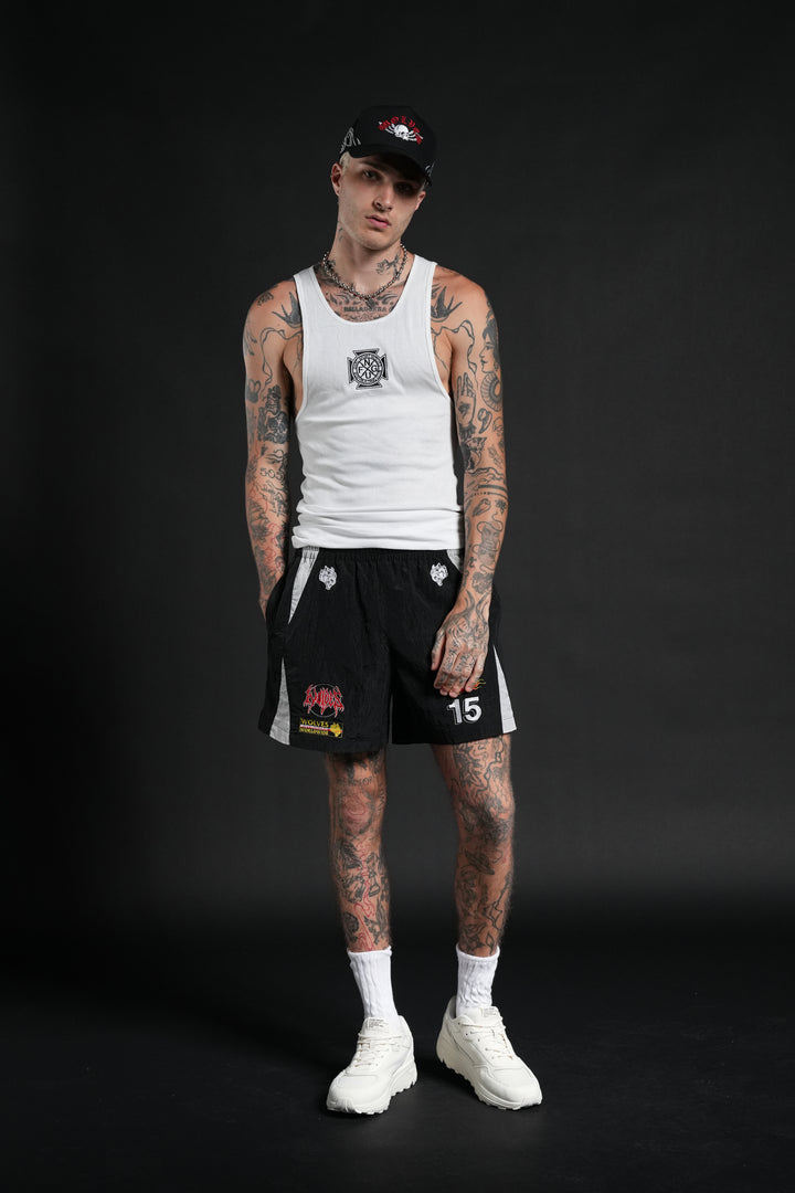 You Underestimate My Power Zdan Shorts in Black