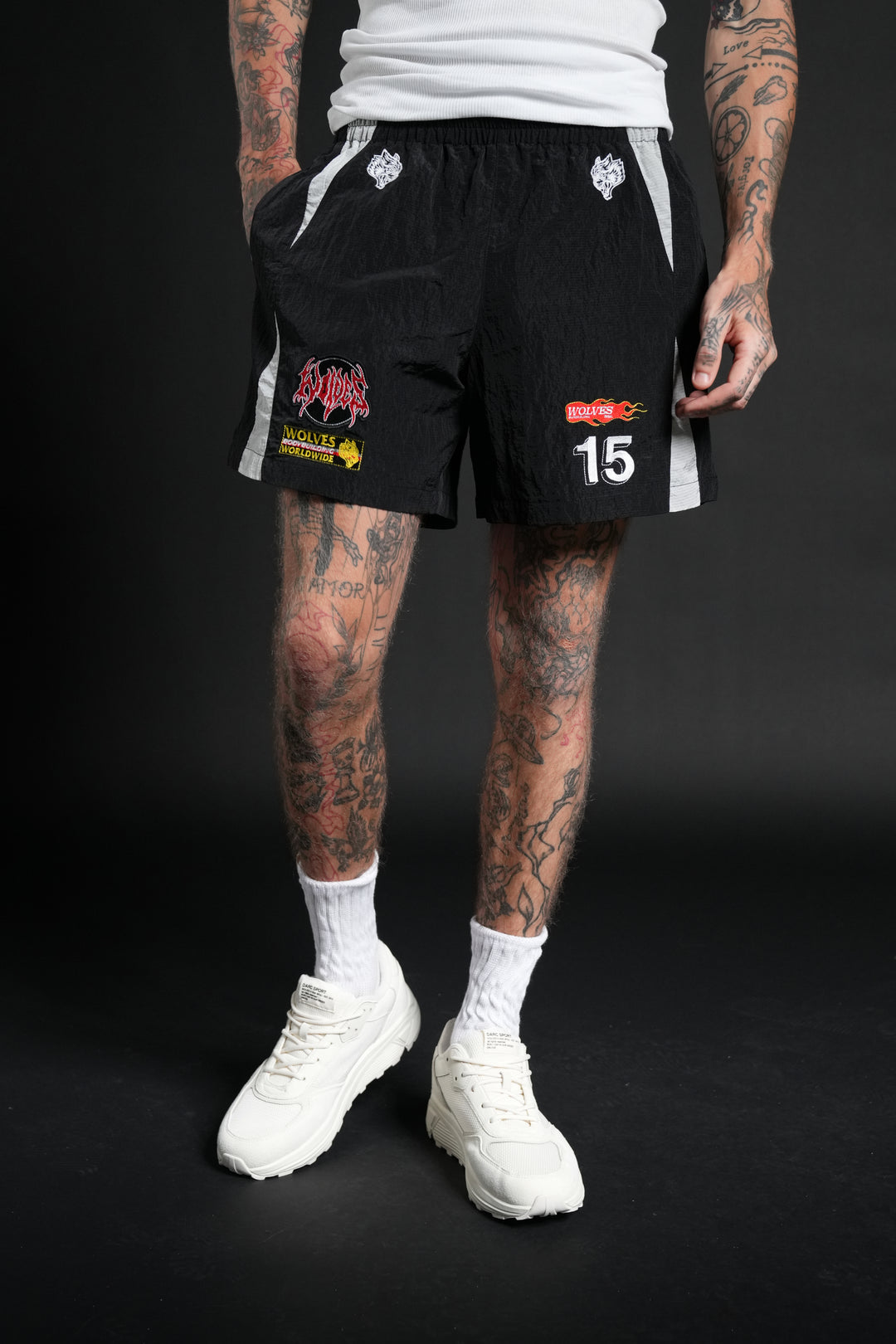 You Underestimate My Power Zdan Shorts in Black