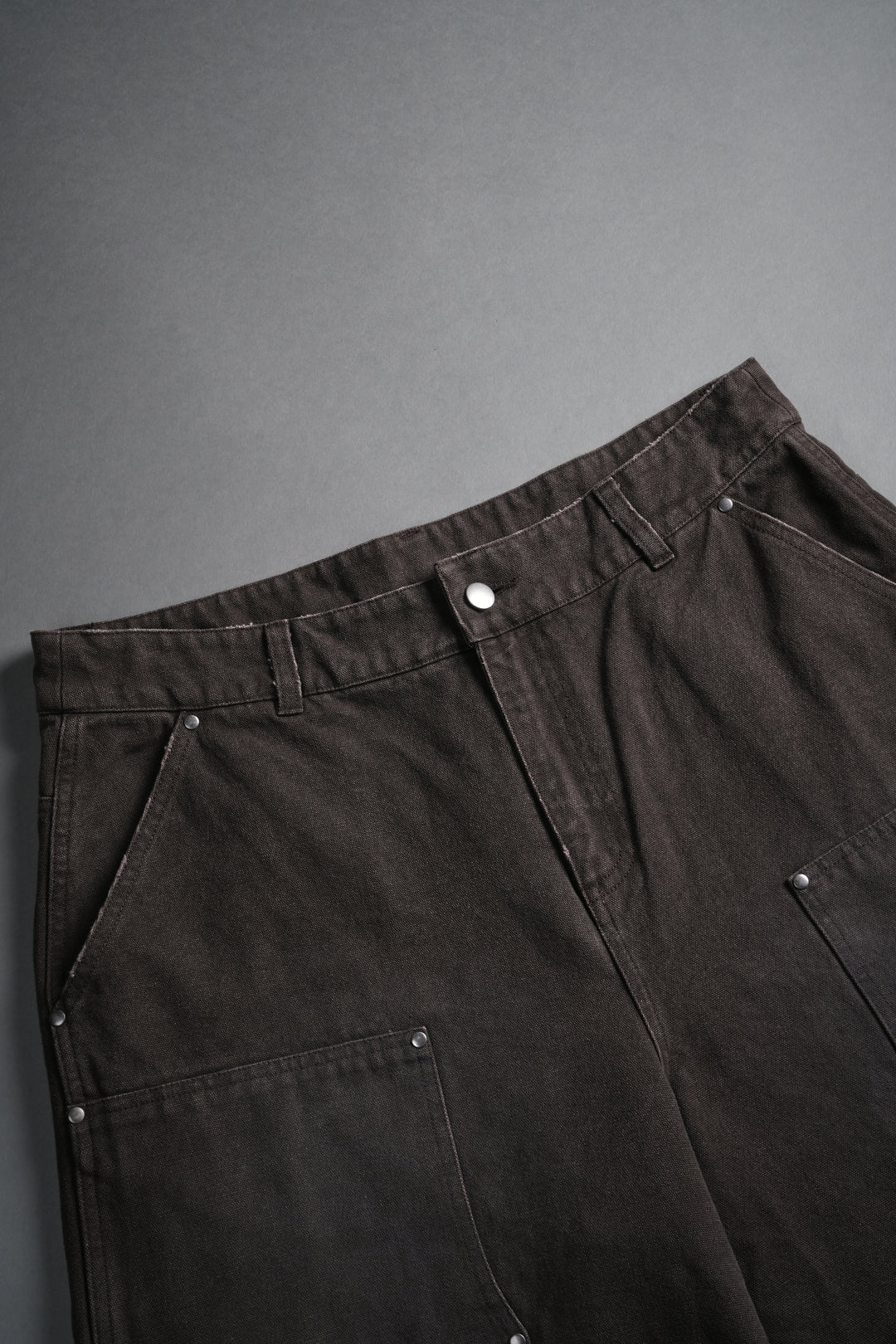 Core Chopper Raw Hem Hoffa Shorts in Darc Brown