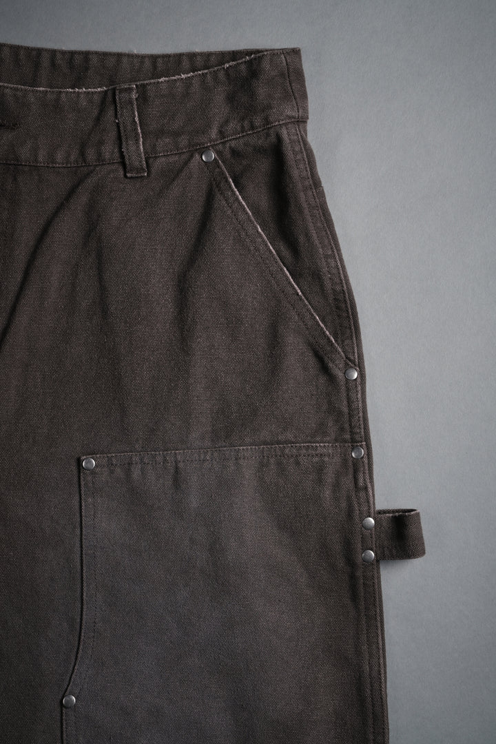Core Chopper Raw Hem Hoffa Shorts in Darc Brown