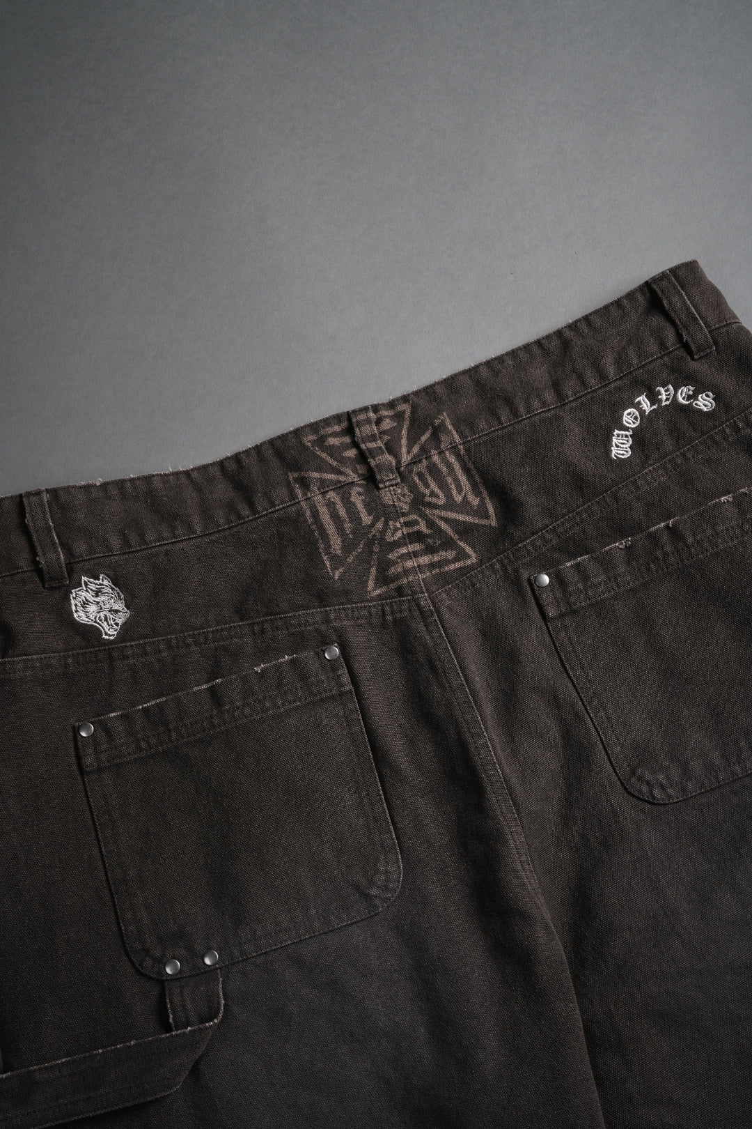 Core Chopper Raw Hem Hoffa Shorts in Darc Brown