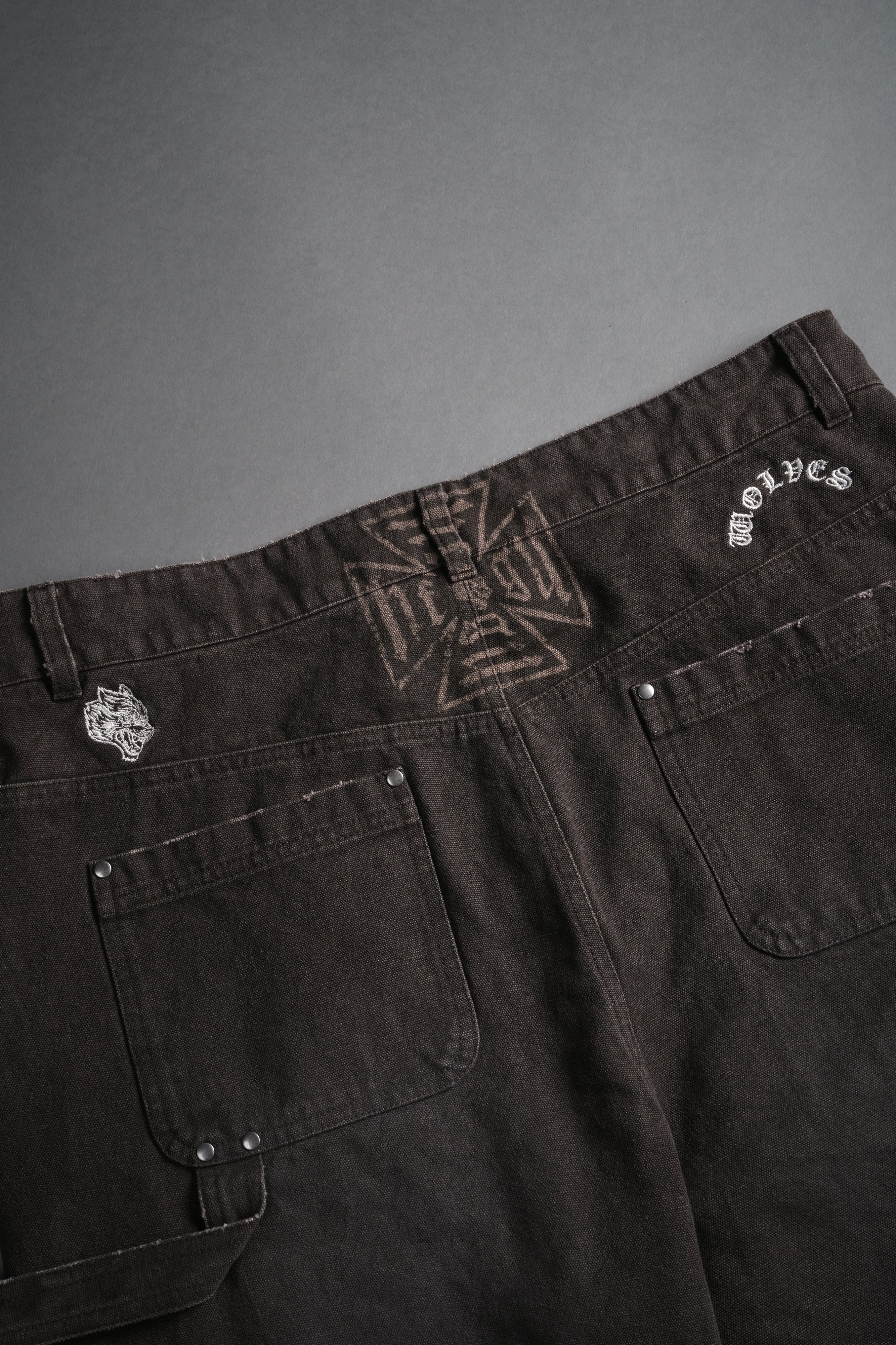 Core Chopper Raw Hem Hoffa Shorts in Darc Brown