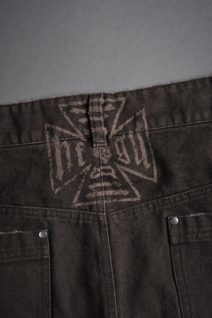 Core Chopper Raw Hem Hoffa Shorts in Darc Brown