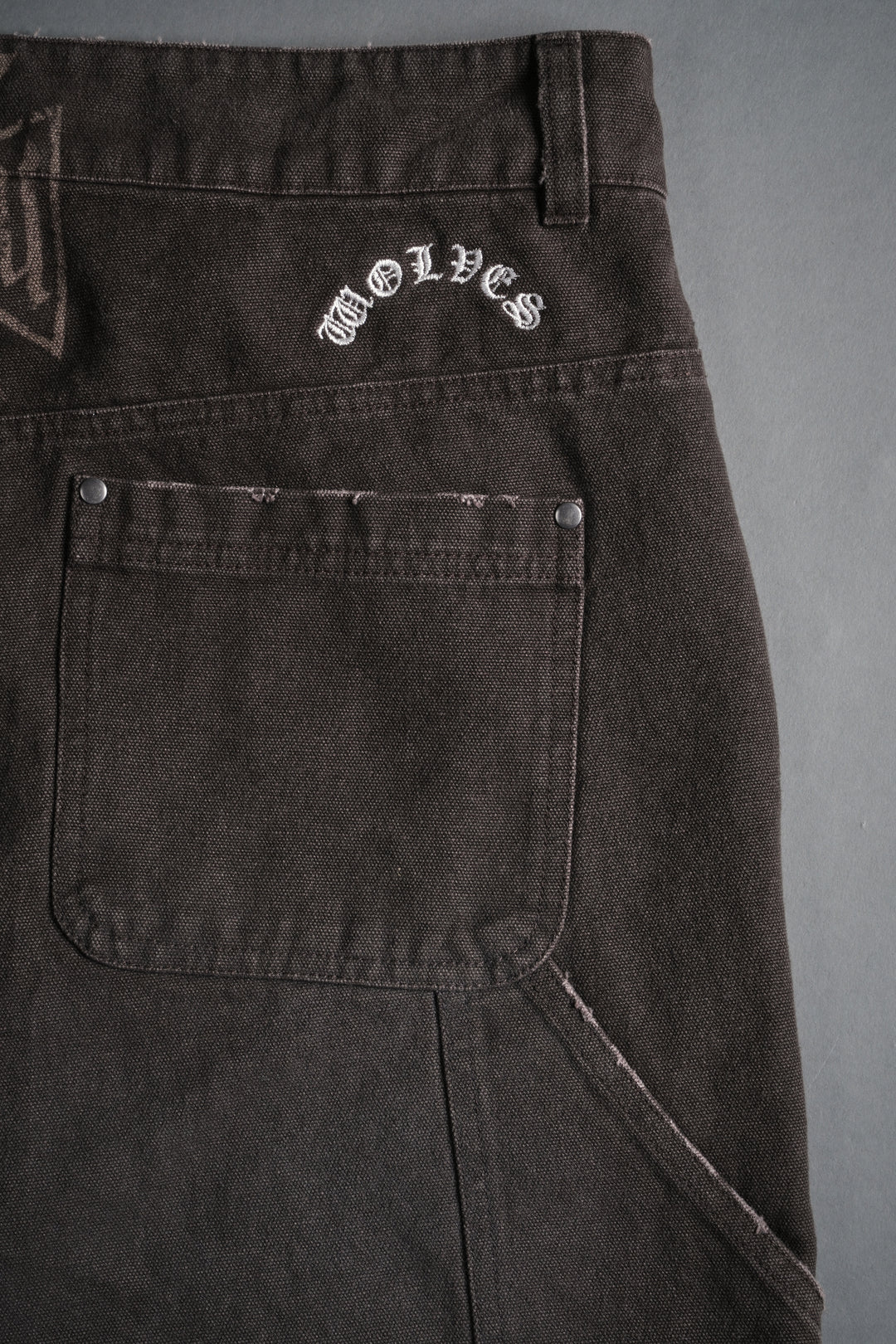 Core Chopper Raw Hem Hoffa Shorts in Darc Brown