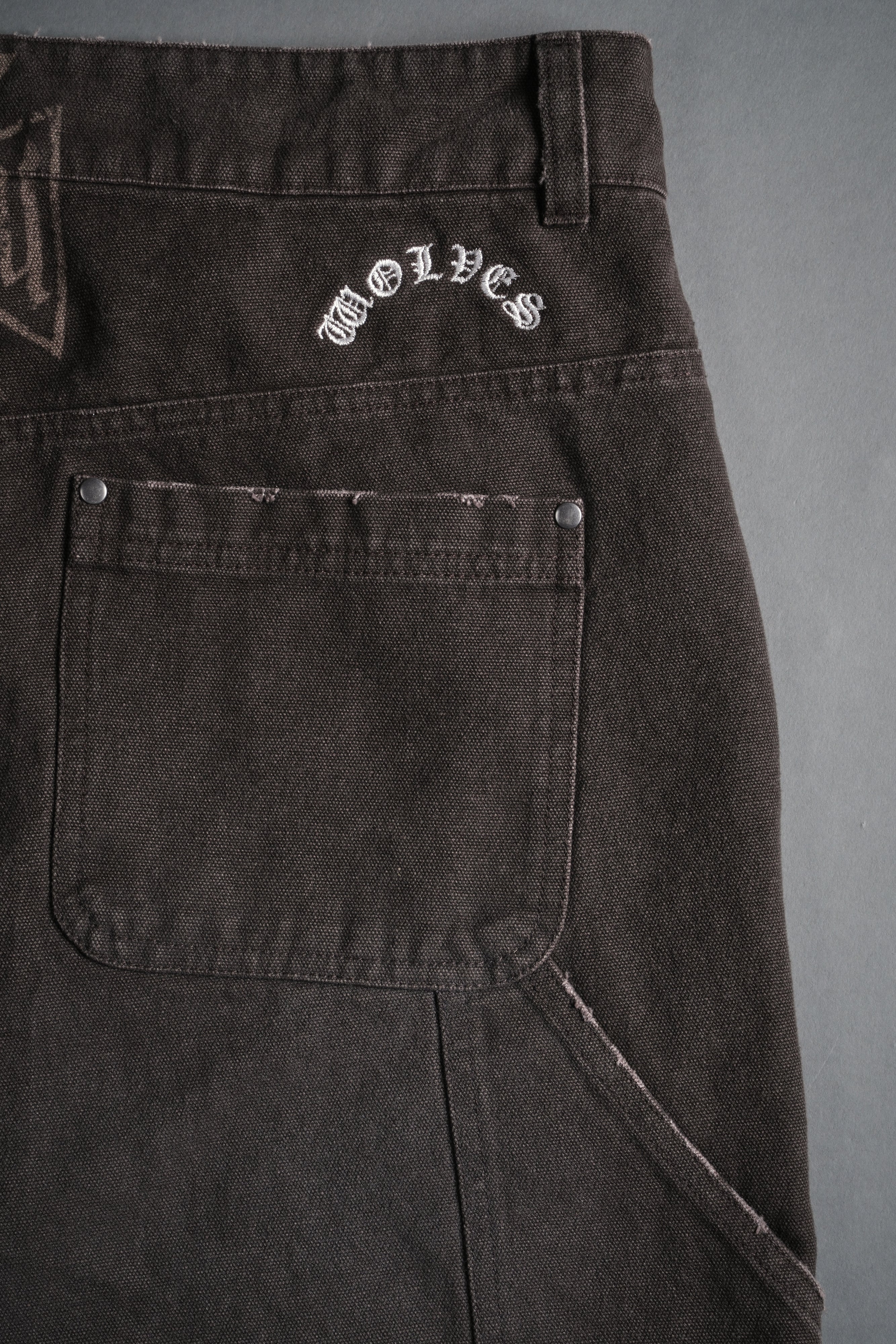 Core Chopper Raw Hem Hoffa Shorts in Darc Brown