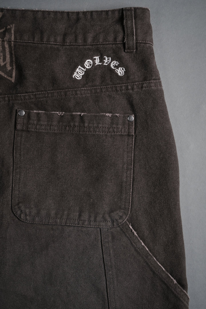 Core Chopper Raw Hem Hoffa Shorts in Darc Brown