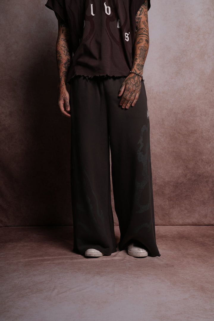 Darc Infernal Oversized Omen Sweat Pants in Wolf Gray