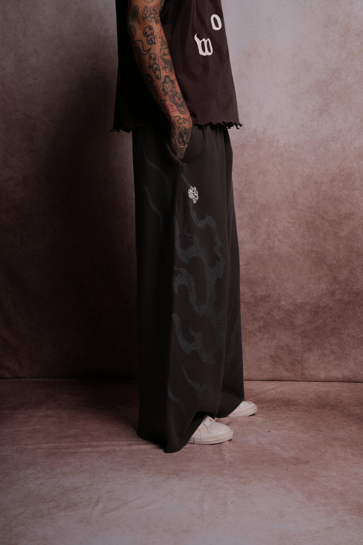 Darc Infernal Oversized Omen Sweat Pants in Wolf Gray