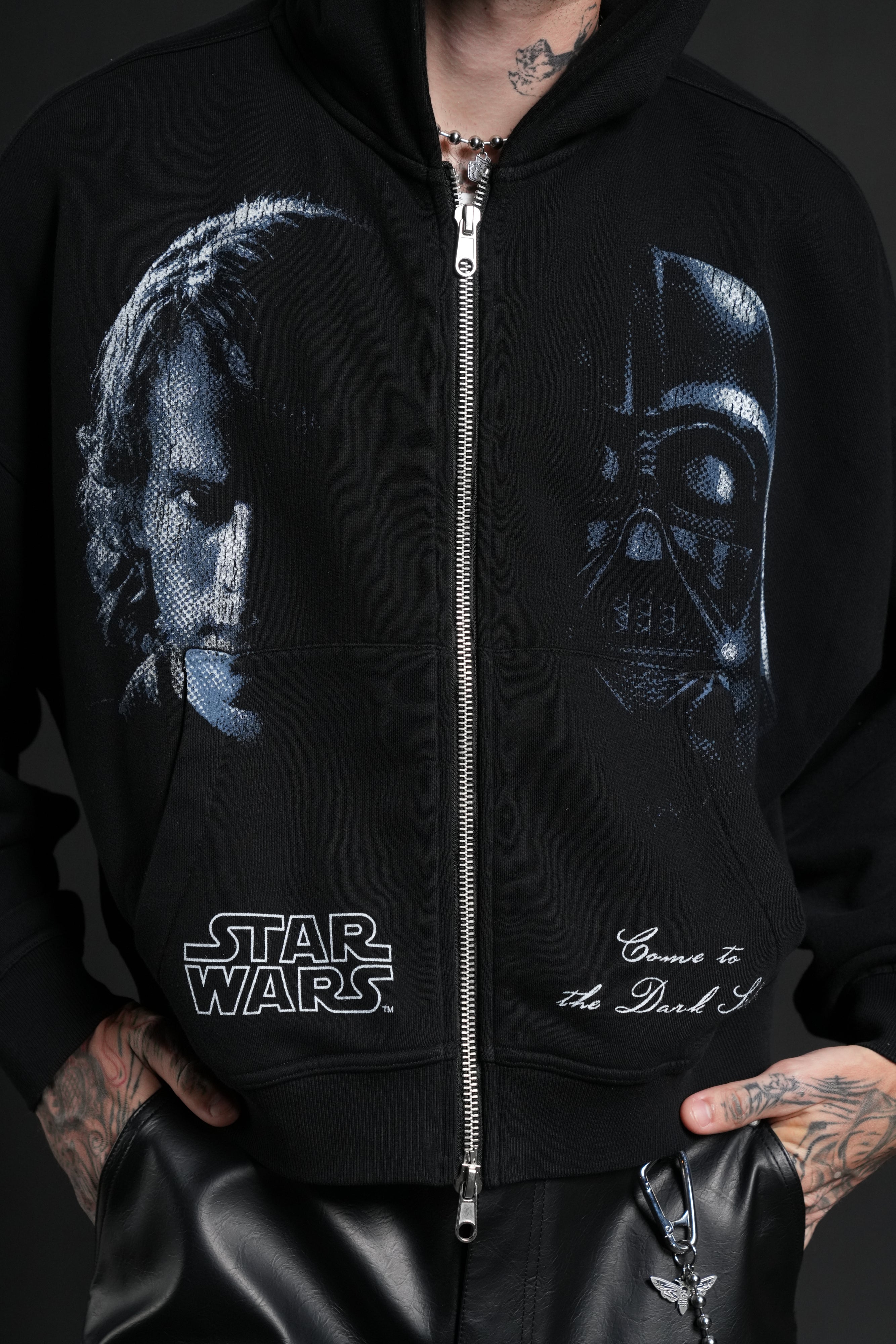 Side Of Power Vex Double Zip Hoodie in Black – DarcSport Side Of Power Vex Double Zip Hoodie in Black – DarcSport