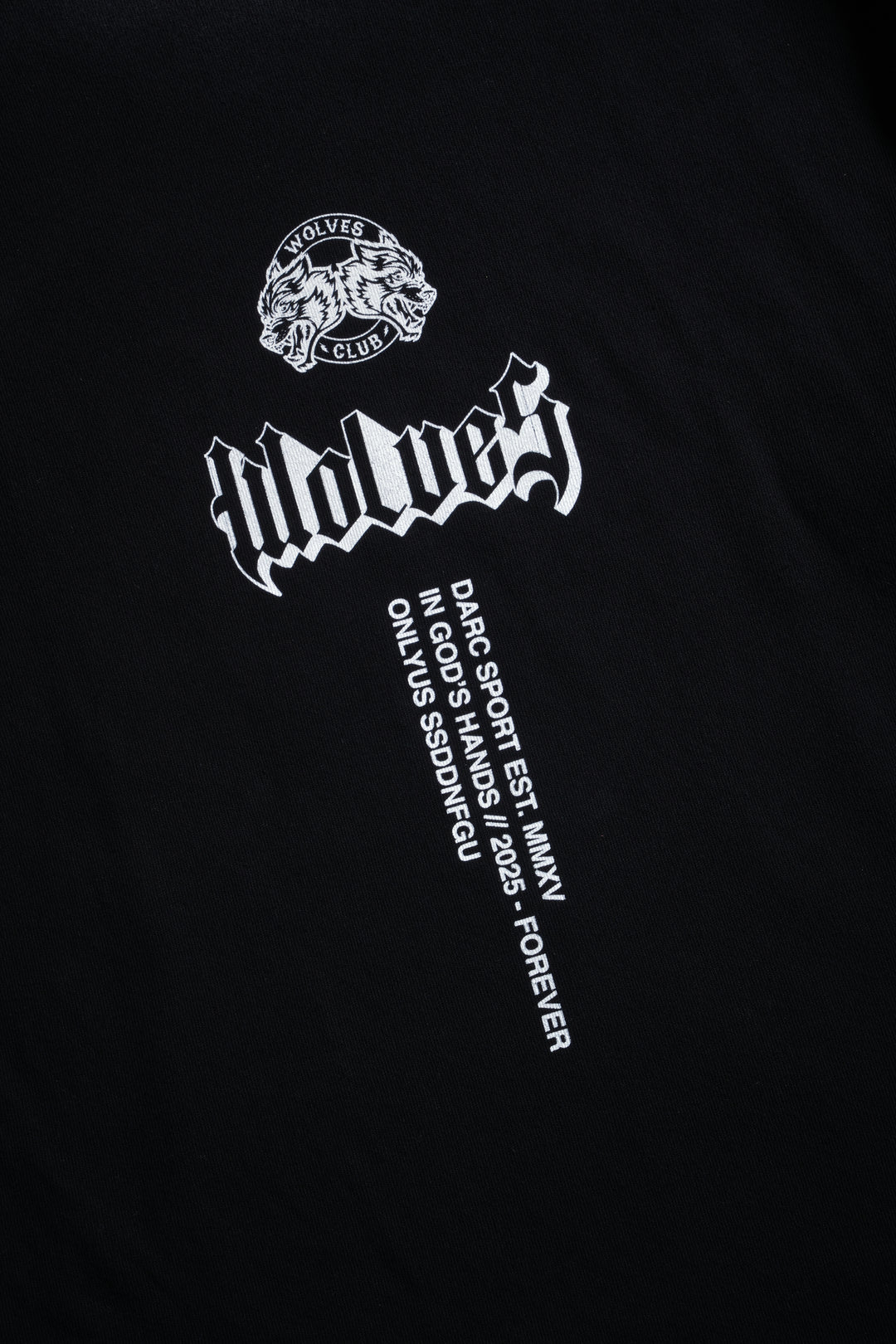 In God's Hands "Premium" Oversized Tee in Black Drift Wash