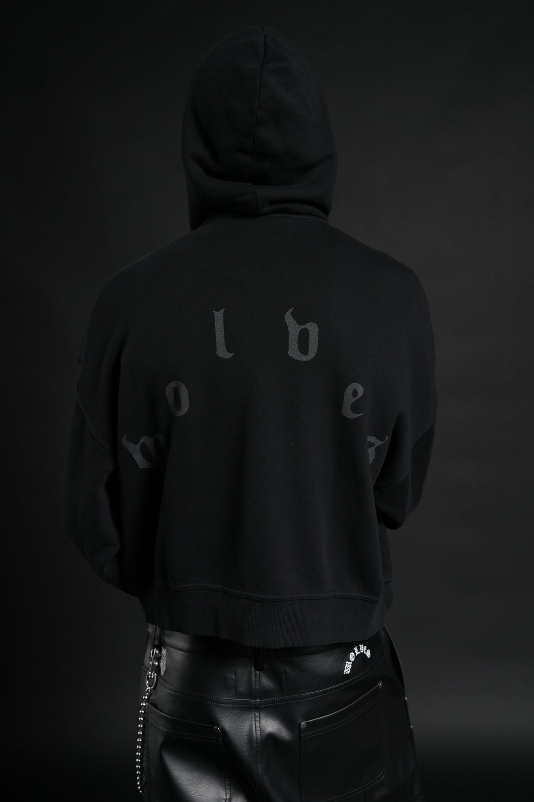 Side Of Power Vex Double Zip Hoodie in Black
