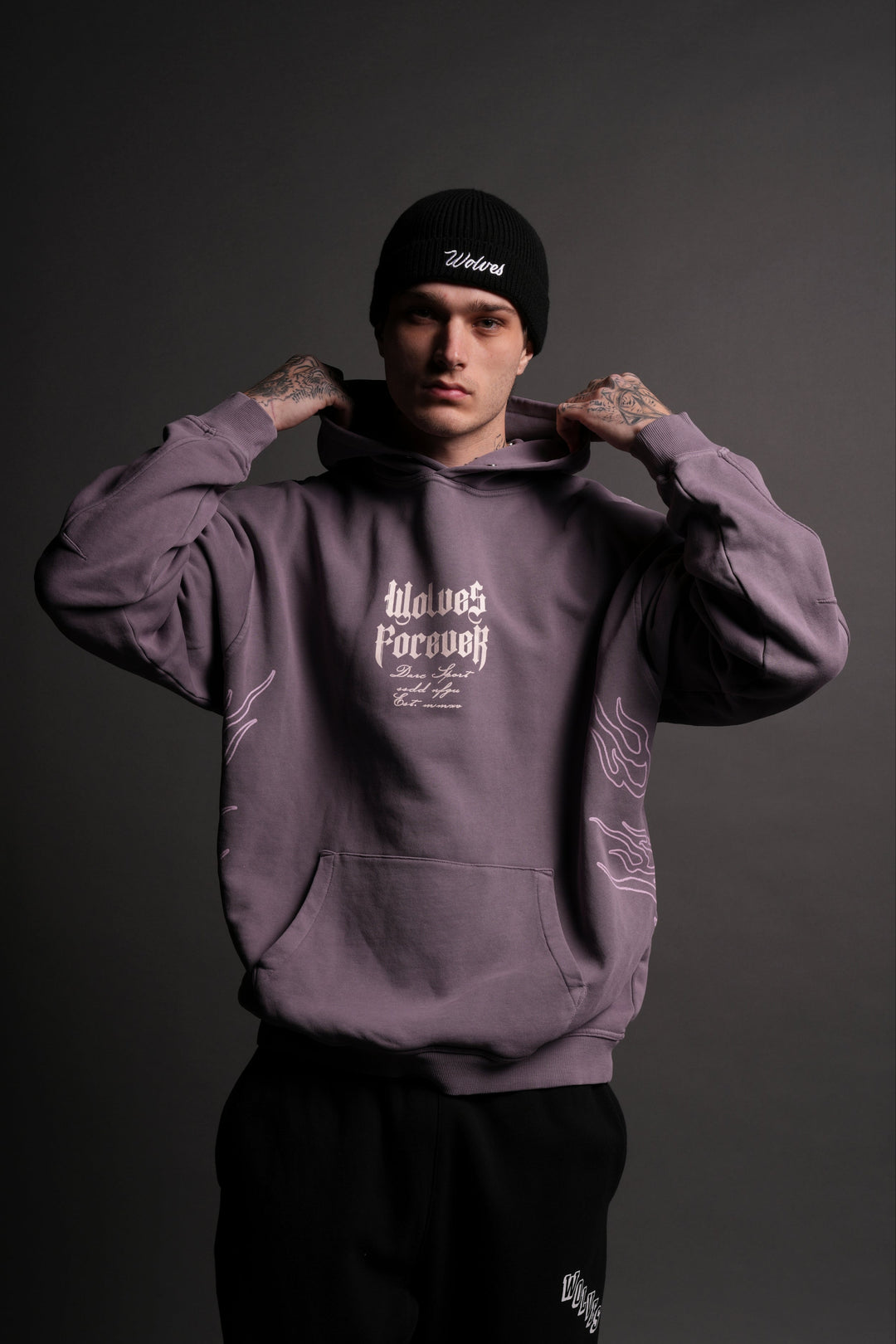 Live Or Die "Cornell" Hoodie in Plum