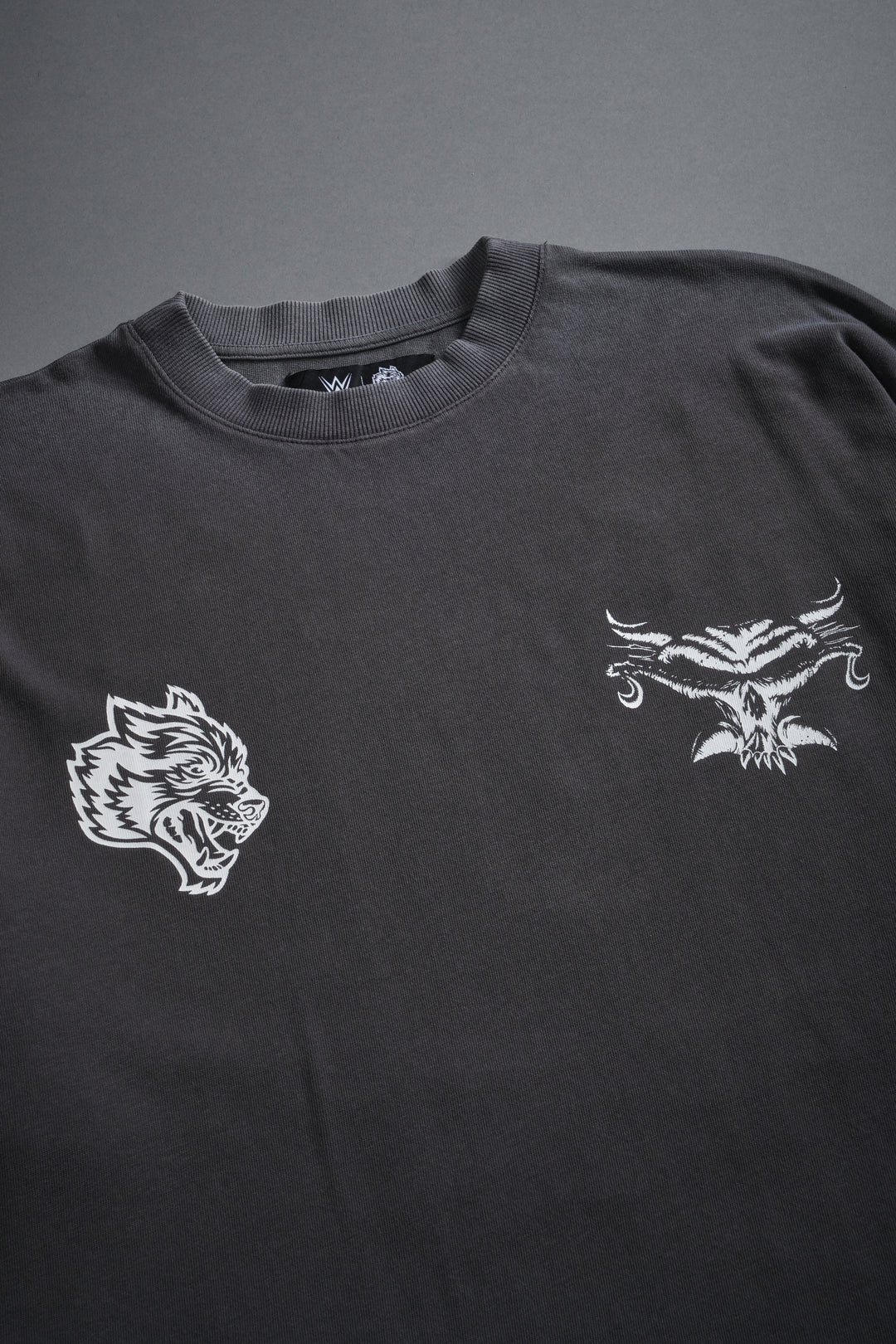 Feed the Beast Premium Oversized Tee in Wolf Gray