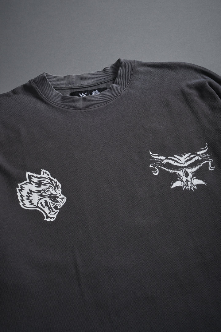 Feed the Beast Premium Oversized Tee in Wolf Gray