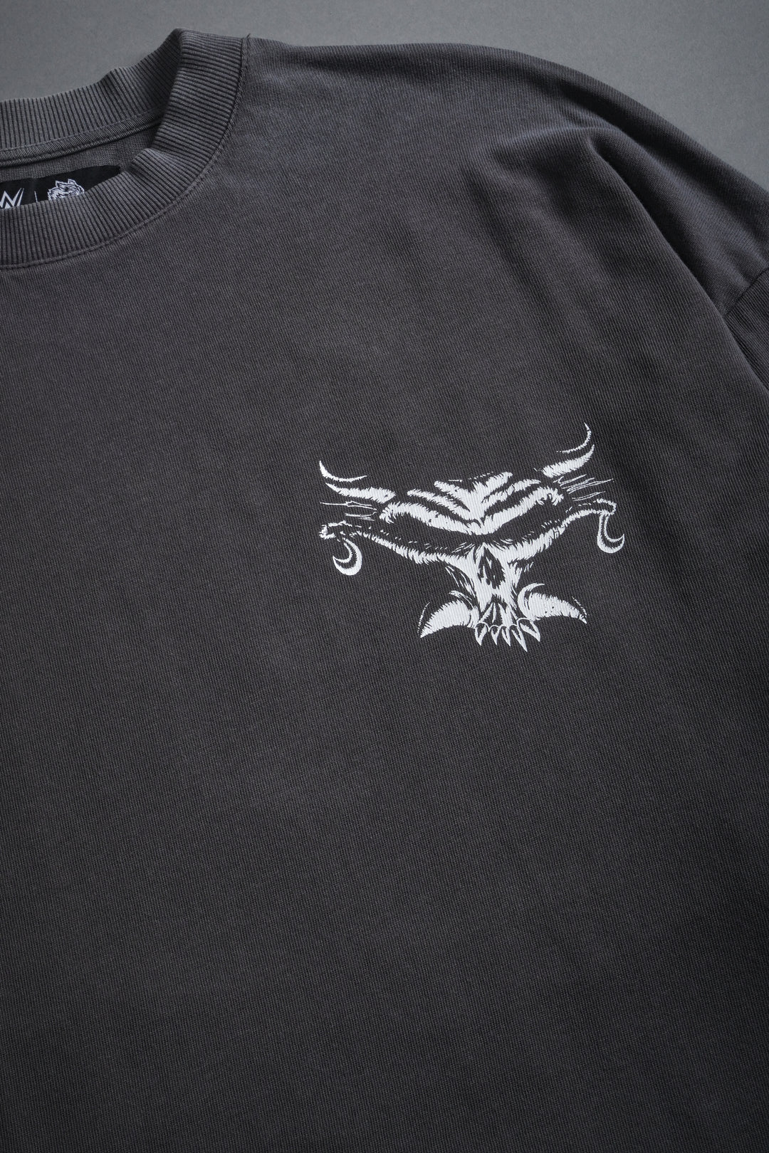Feed the Beast Premium Oversized Tee in Wolf Gray