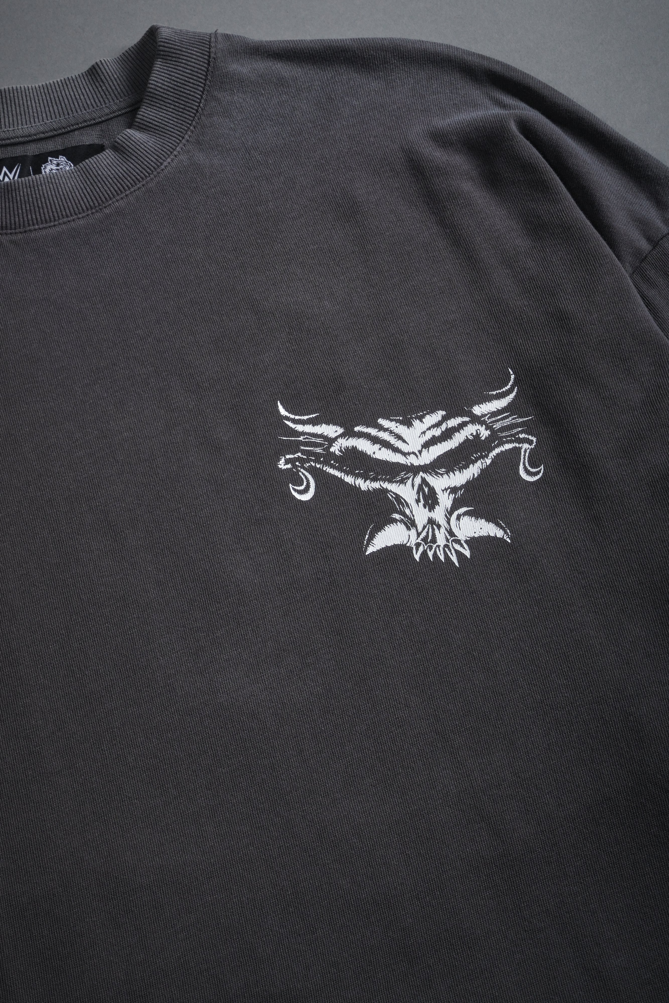 Feed the Beast Premium Oversized Tee in Wolf Gray