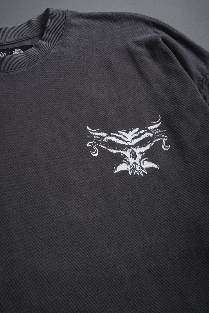 Feed the Beast Premium Oversized Tee in Wolf Gray