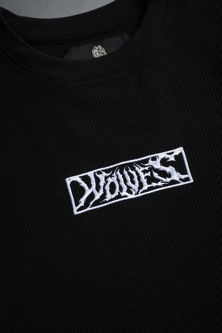 Midnight Wolves Lightweight Thermal in Black