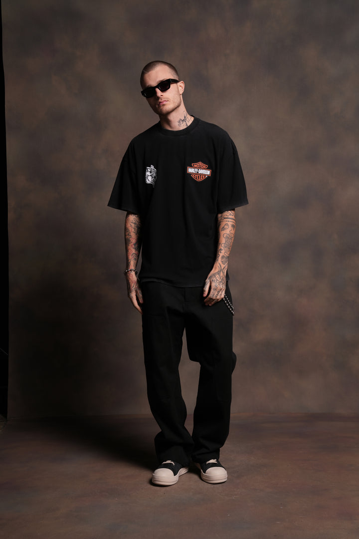 The Snake & The Wolf "Premium" Oversized Tee in Black