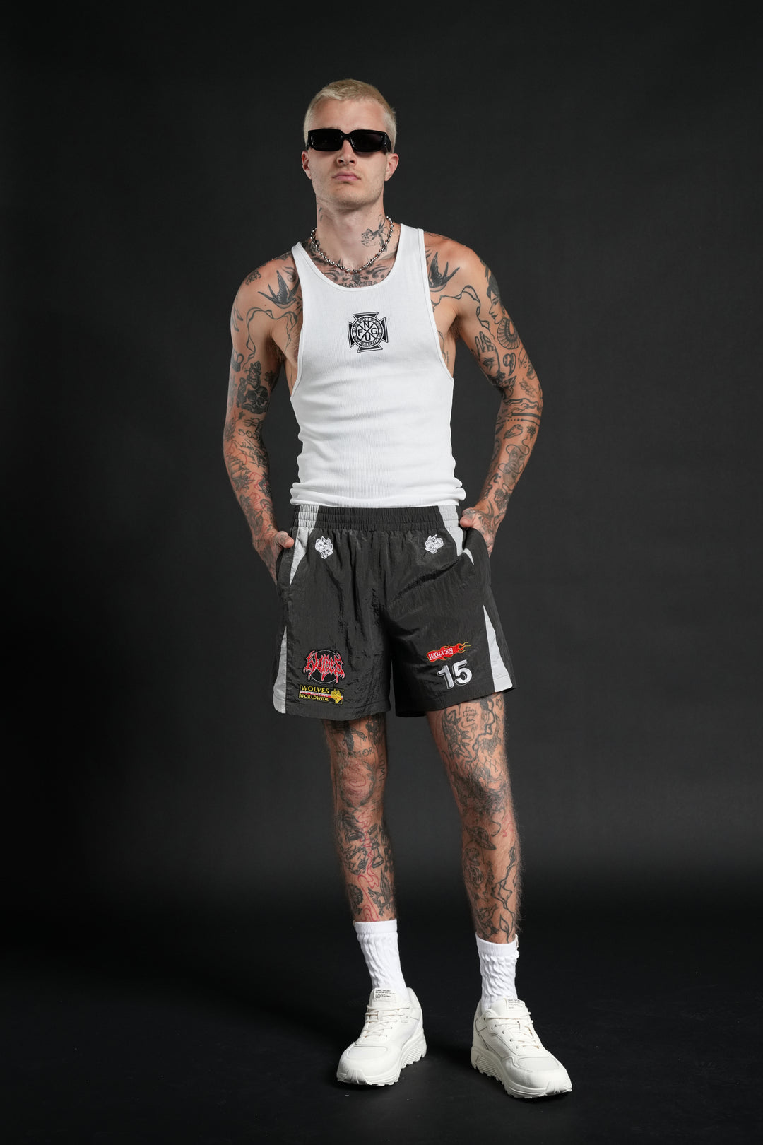 You Underestimate My Power Zdan Shorts in Wolf Gray
