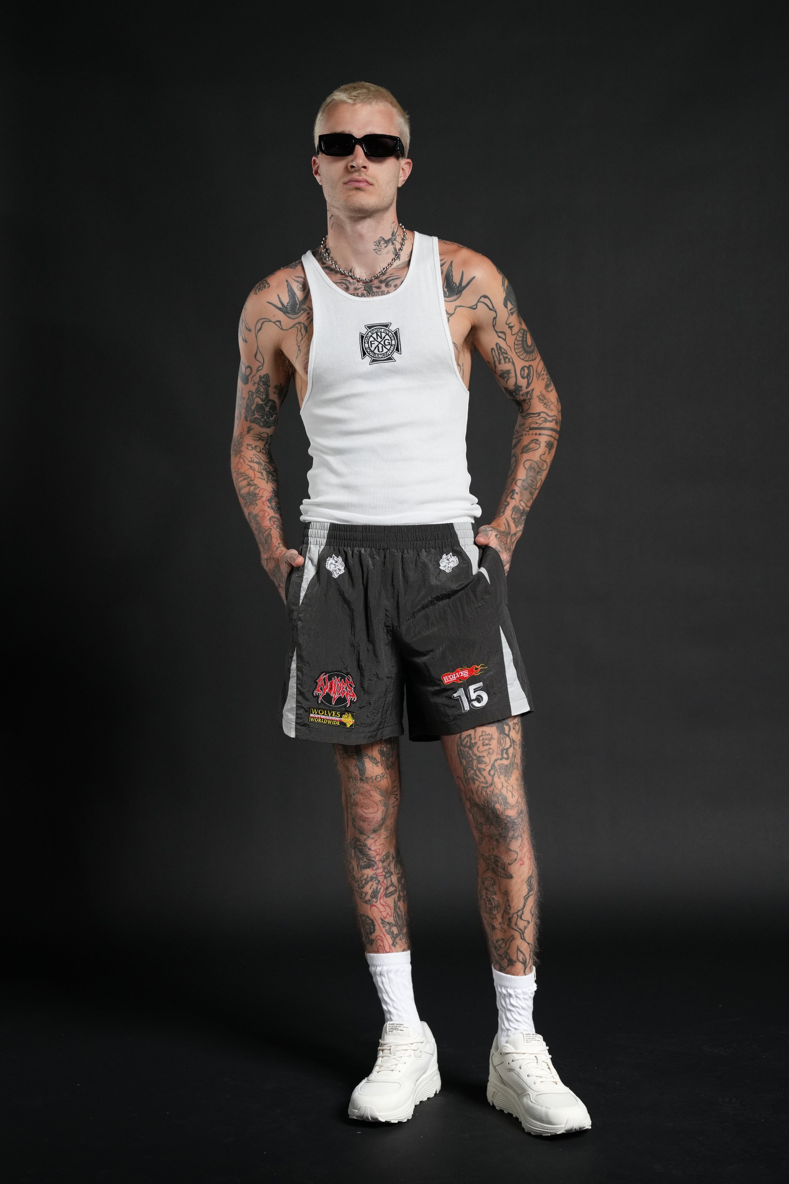 You Underestimate My Power Zdan Shorts in Wolf Gray