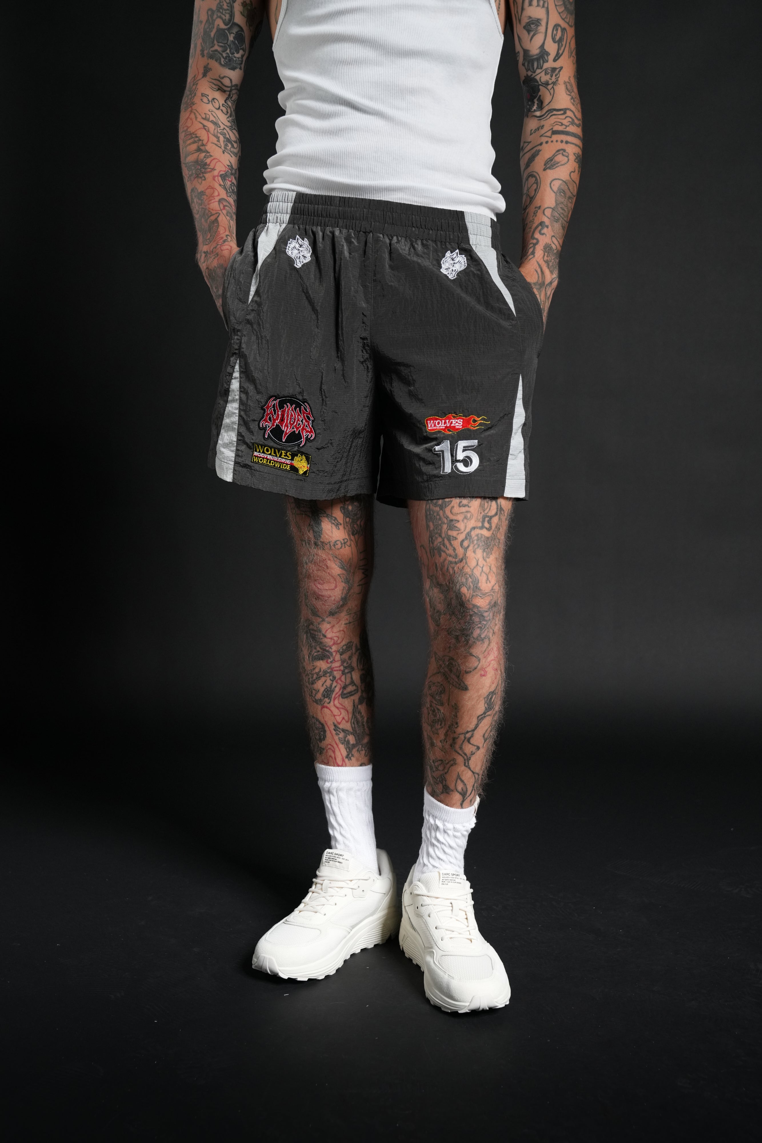 You Underestimate My Power Zdan Shorts in Wolf Gray – DarcSport